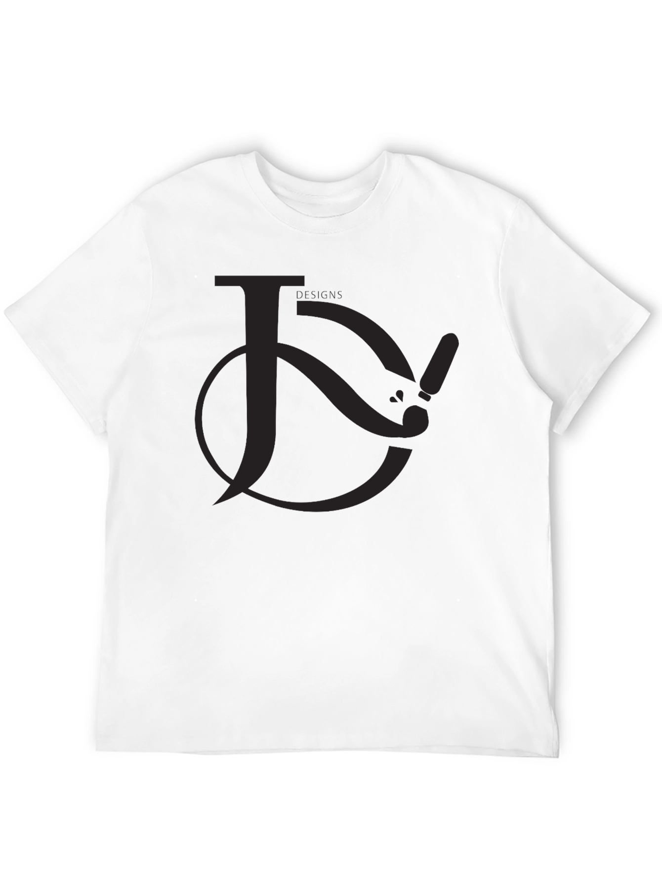 Black Graphic Tee - Unique Lettering