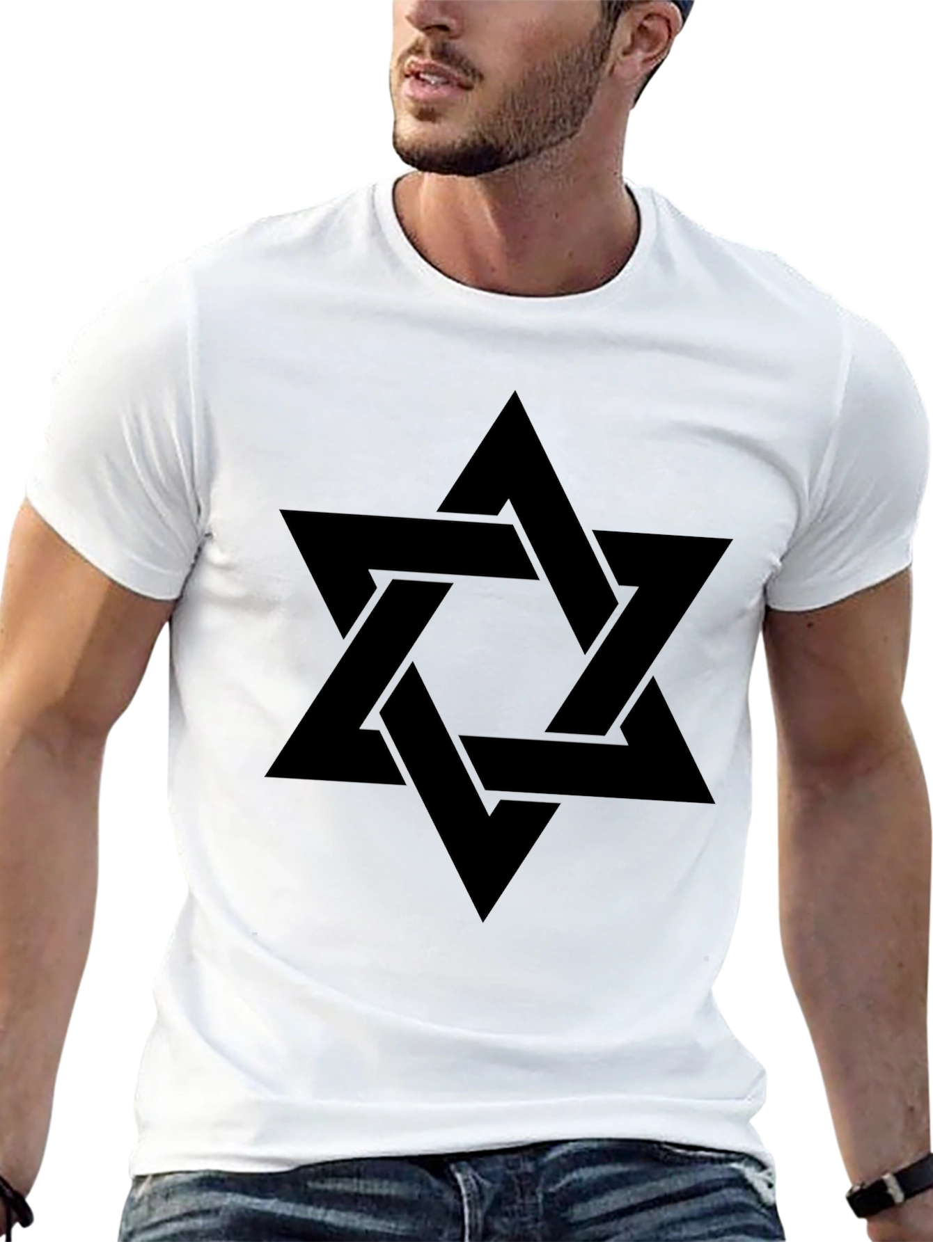 Black Star of David Graphic Tee