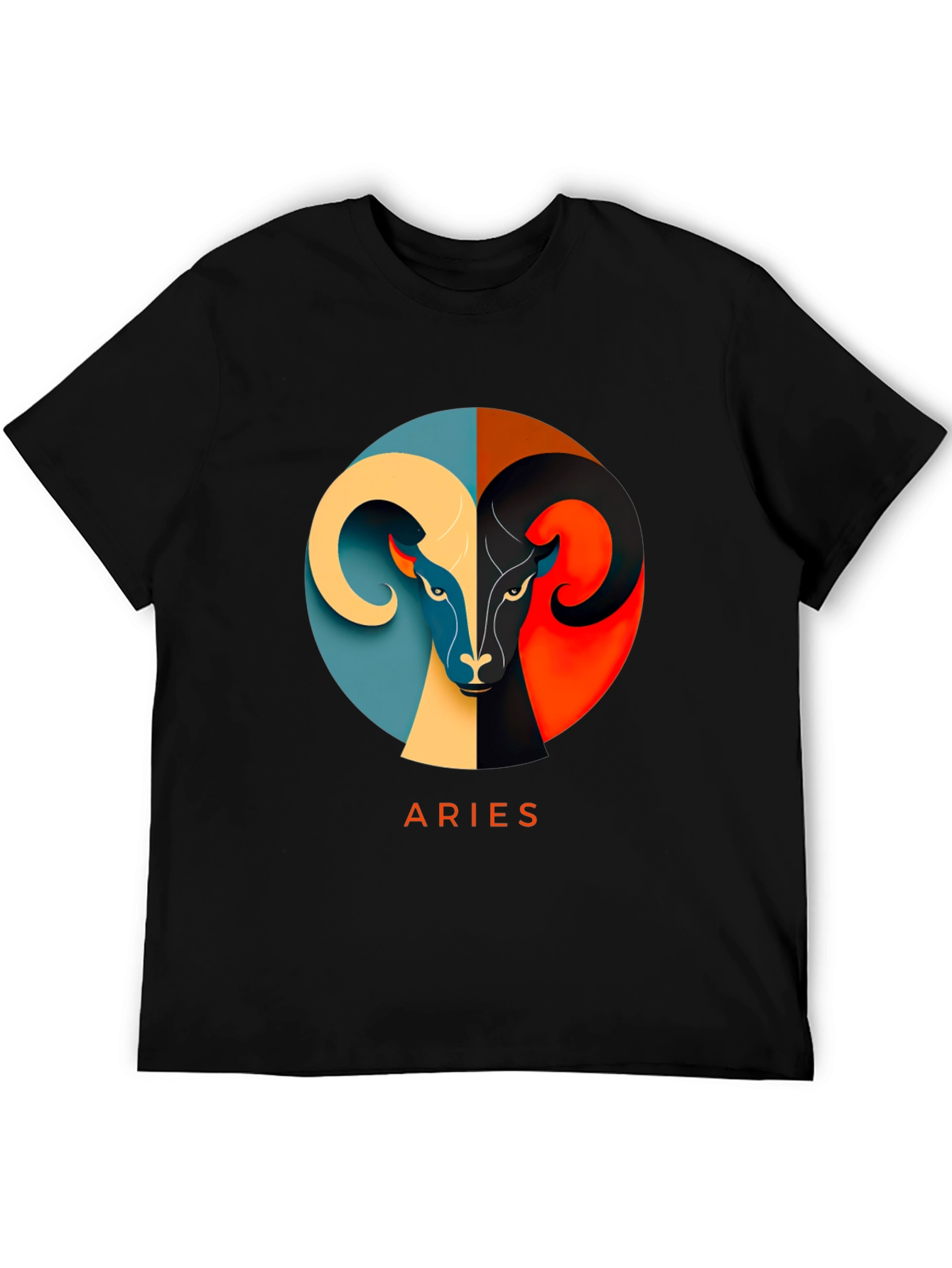 Aries Zodiac T-Shirt - Modern Graphic Design