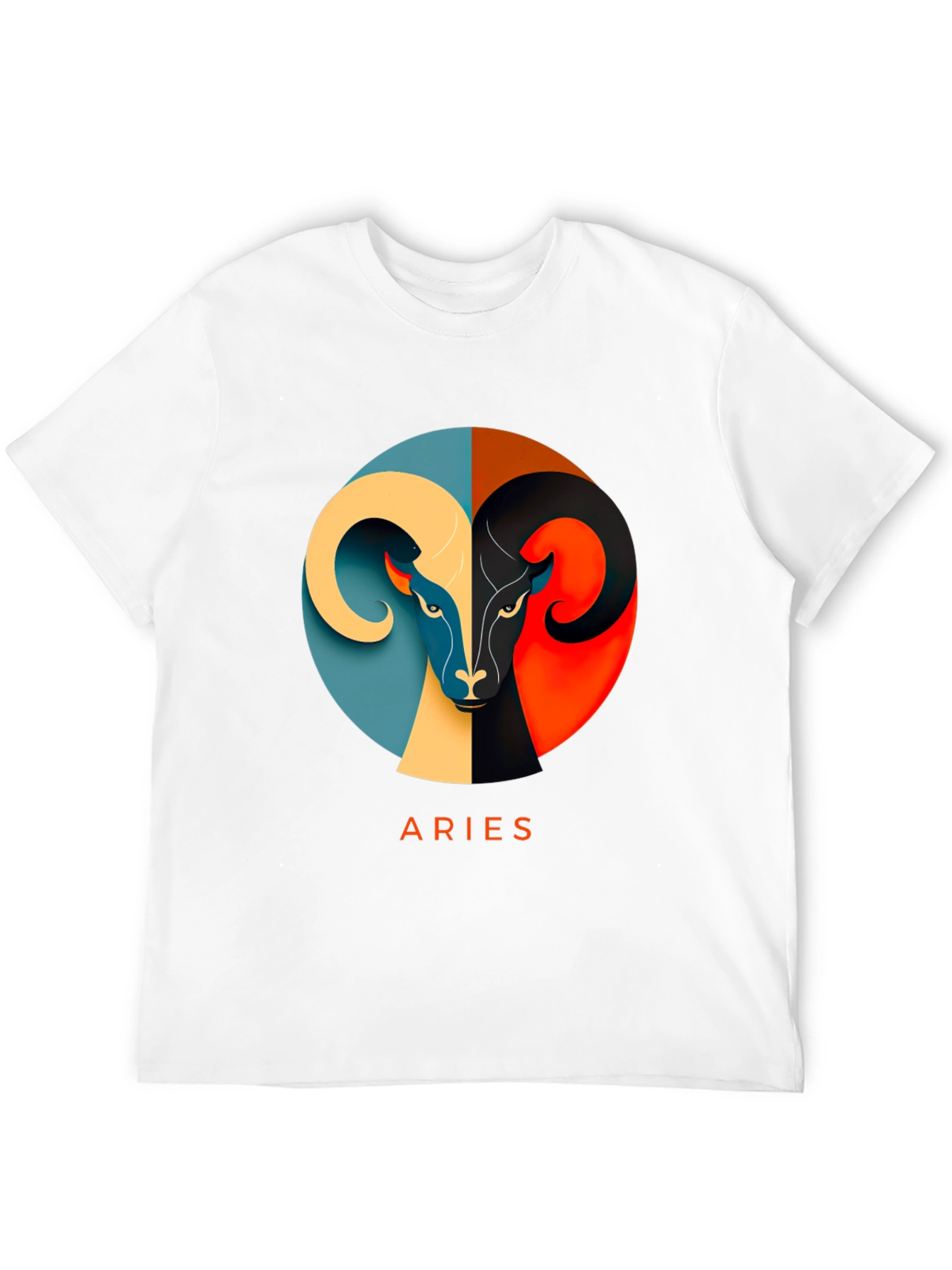 Aries Zodiac T-Shirt - Modern Graphic Design