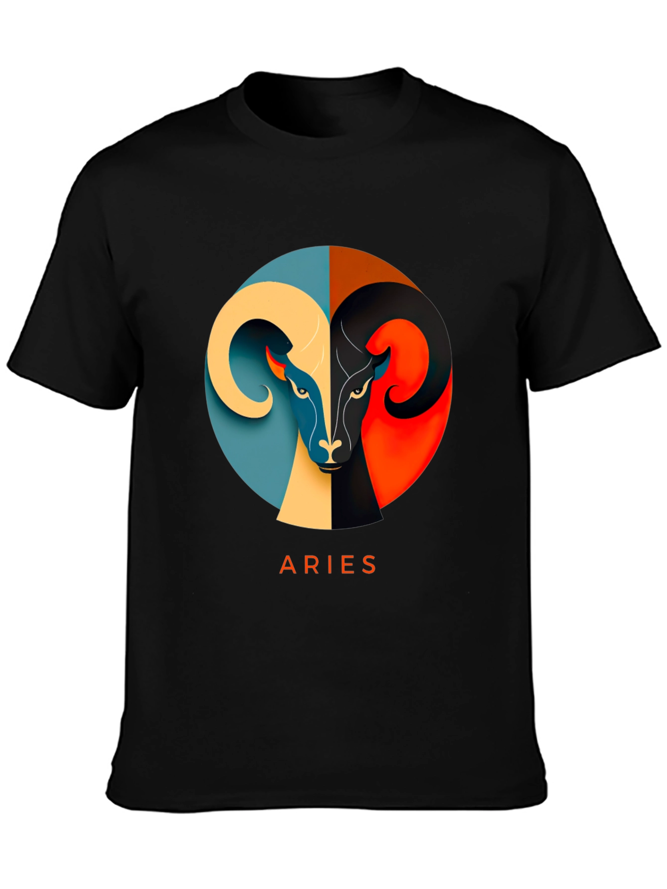 Aries Zodiac T-Shirt - Modern Graphic Design