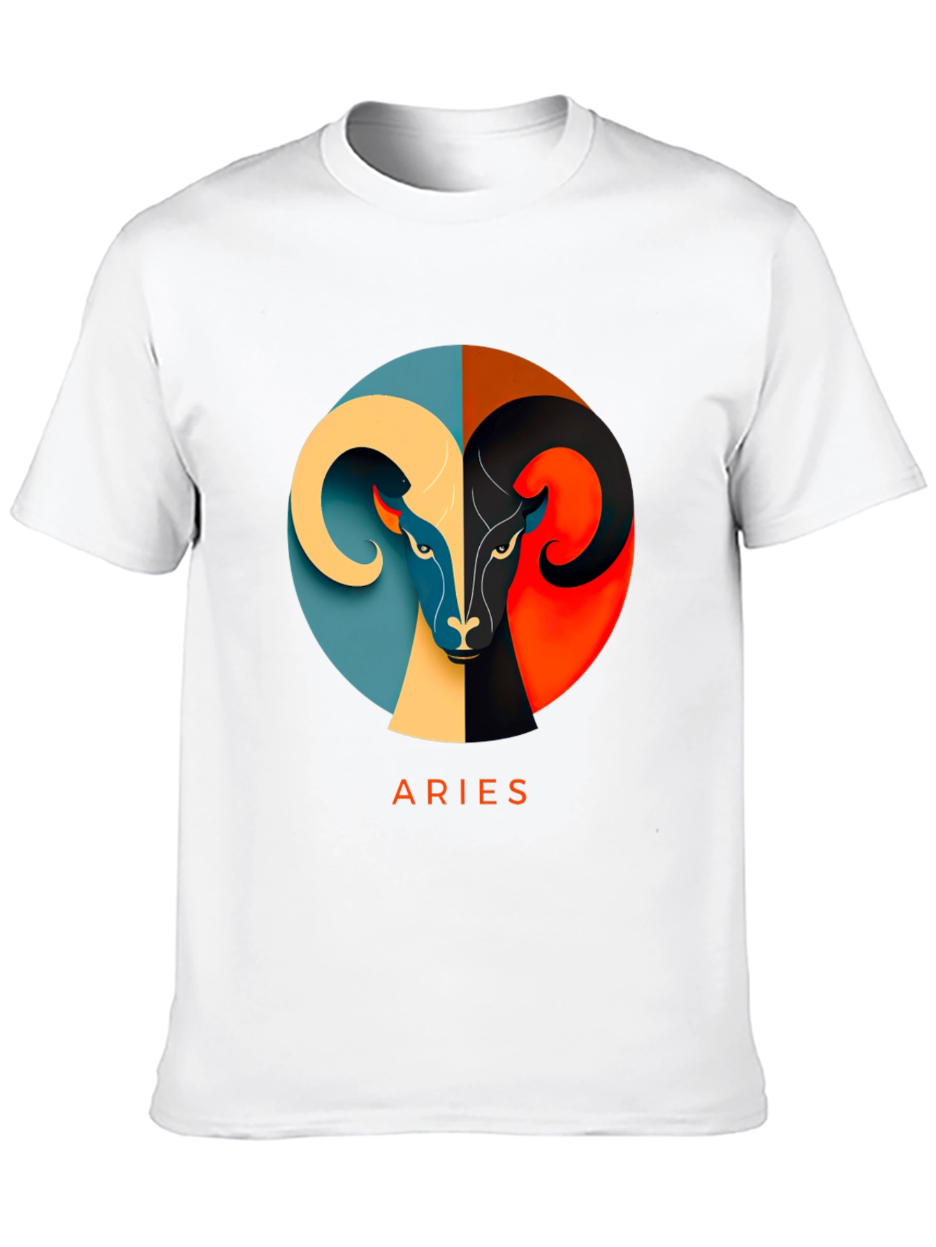 Aries Zodiac T-Shirt - Modern Graphic Design