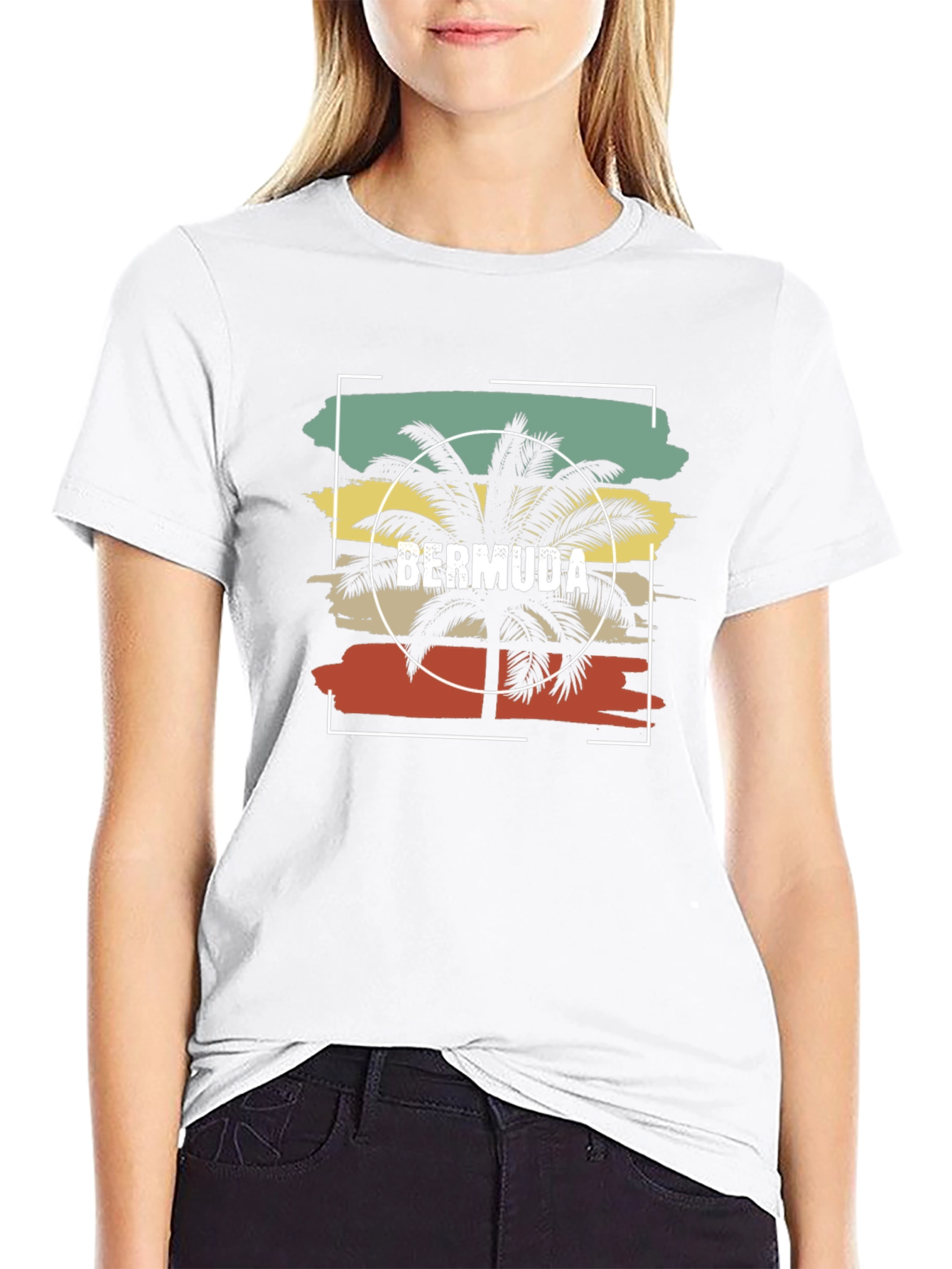 Bermuda Palm Tree Graphic Tee