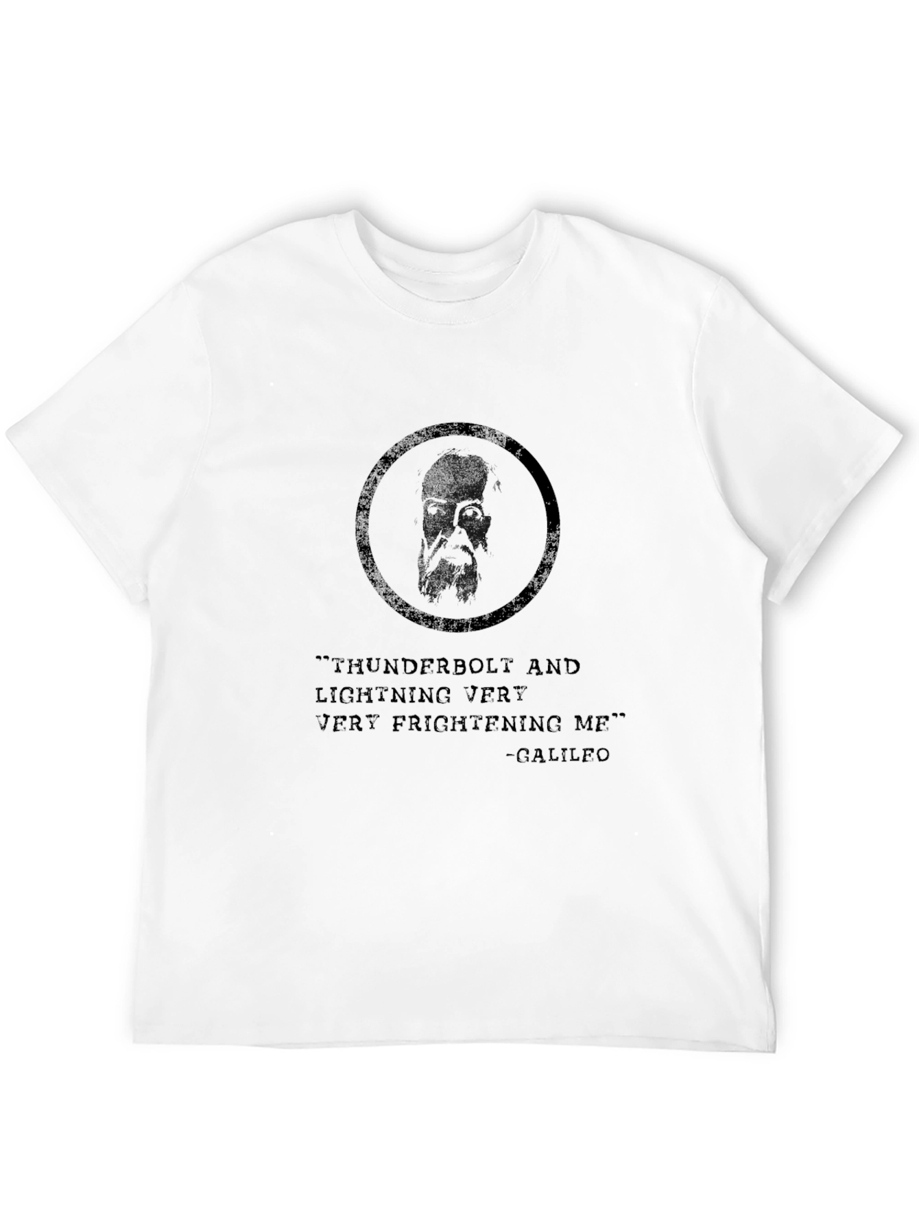 Thunderbolt Galileo T-Shirt - Black Graphic Tee