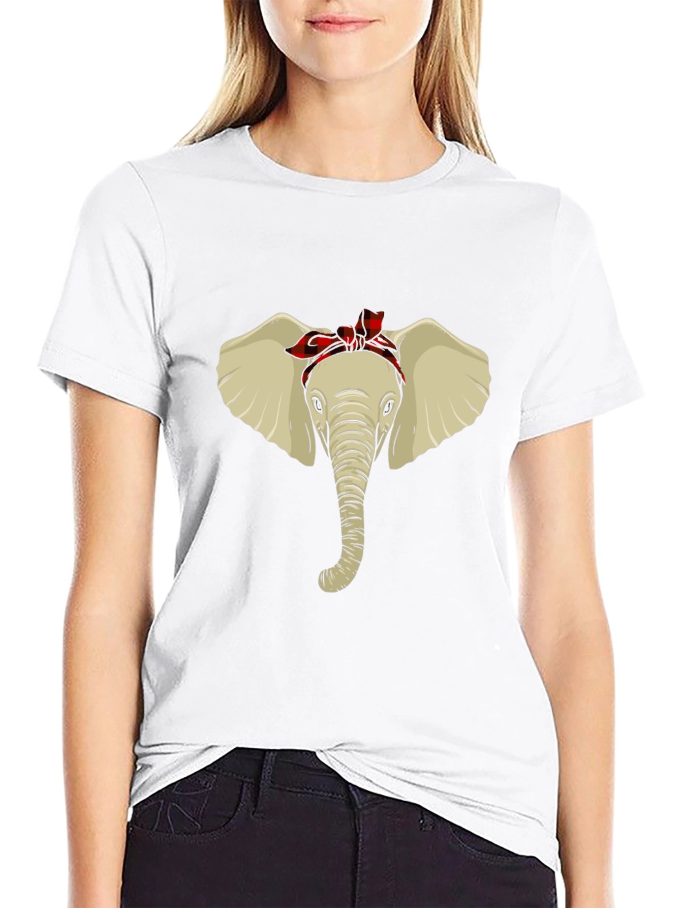 Elephant with Bandana Graphic Tee - Unisex