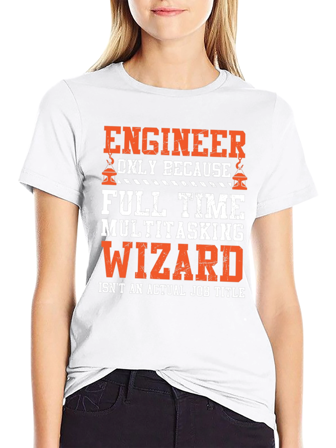 Engineer Multitasking Wizard Black Graphic T-Shirt