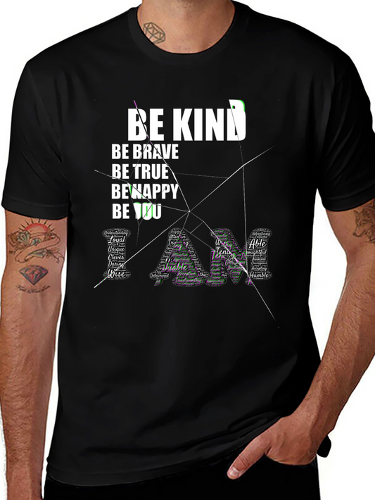 Be Kind Graphic Tee - Inspirational Word Art
