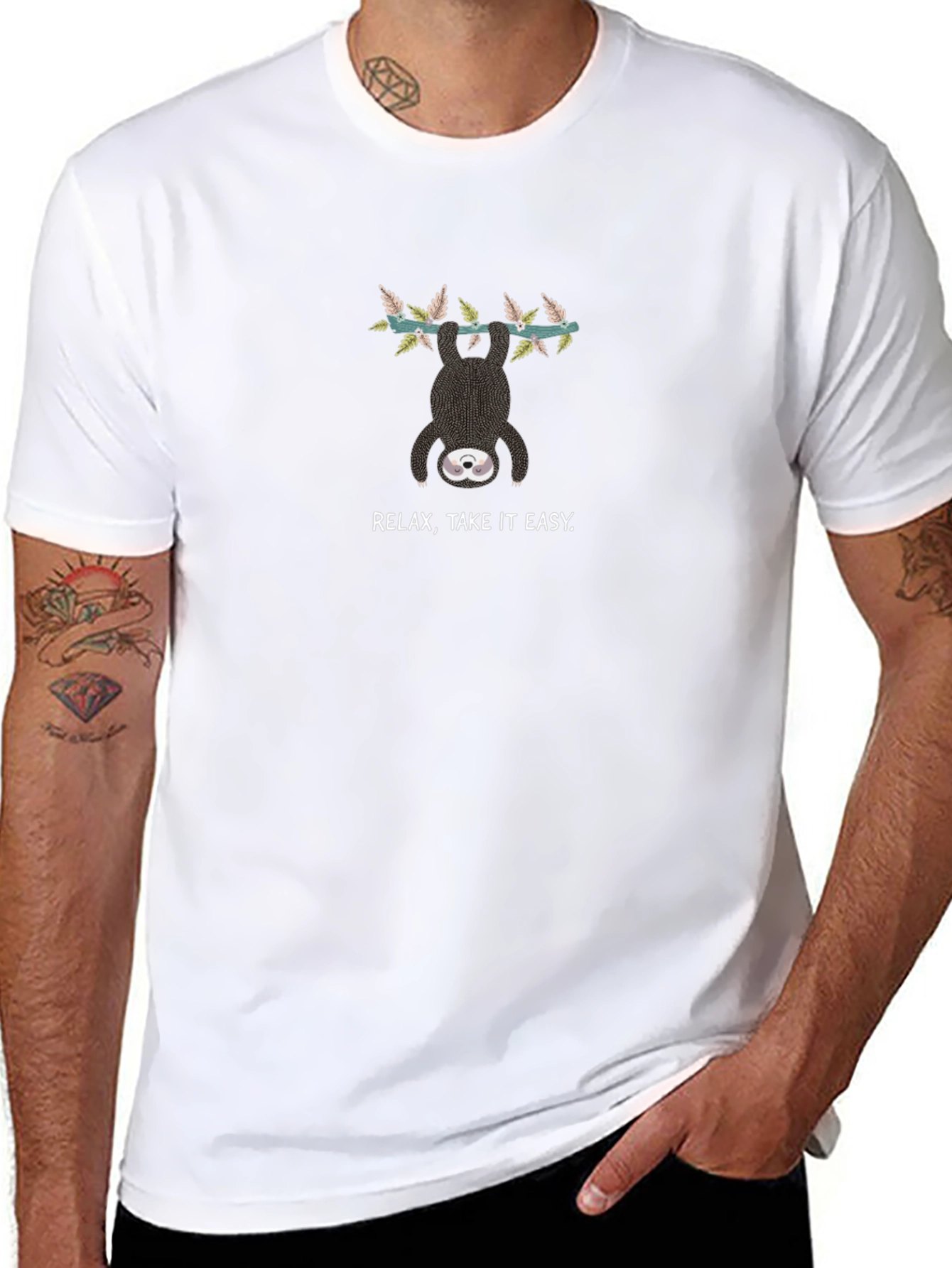 Relax Sloth Graphic Tee - Easygoing Vibe
