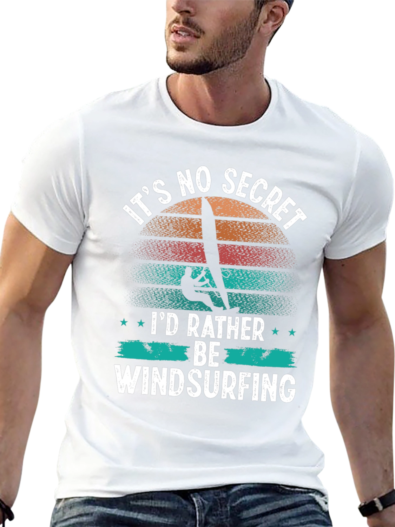 Its No Secret Id Rather Be Windsurfing T-Shirt