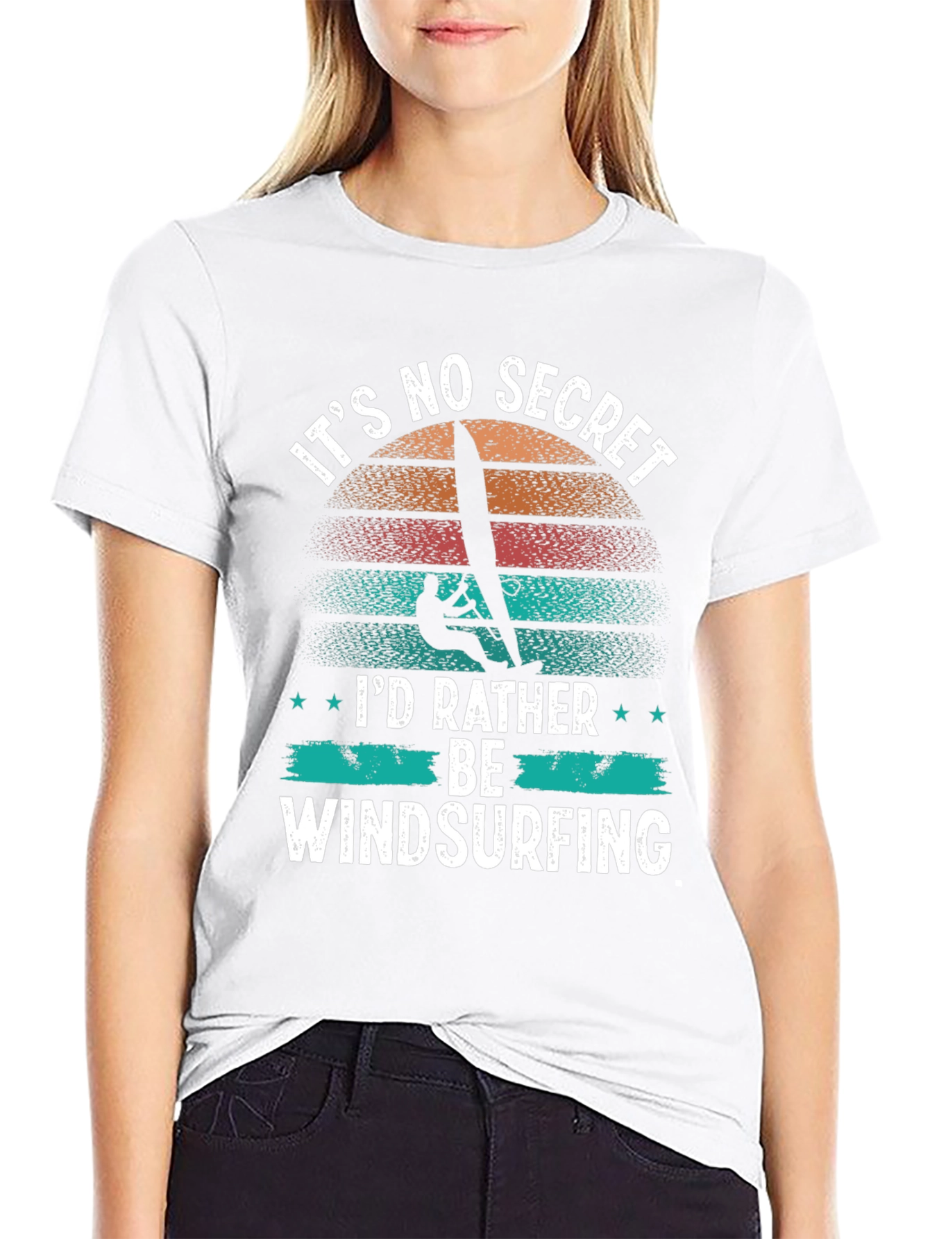 Its No Secret Id Rather Be Windsurfing T-Shirt