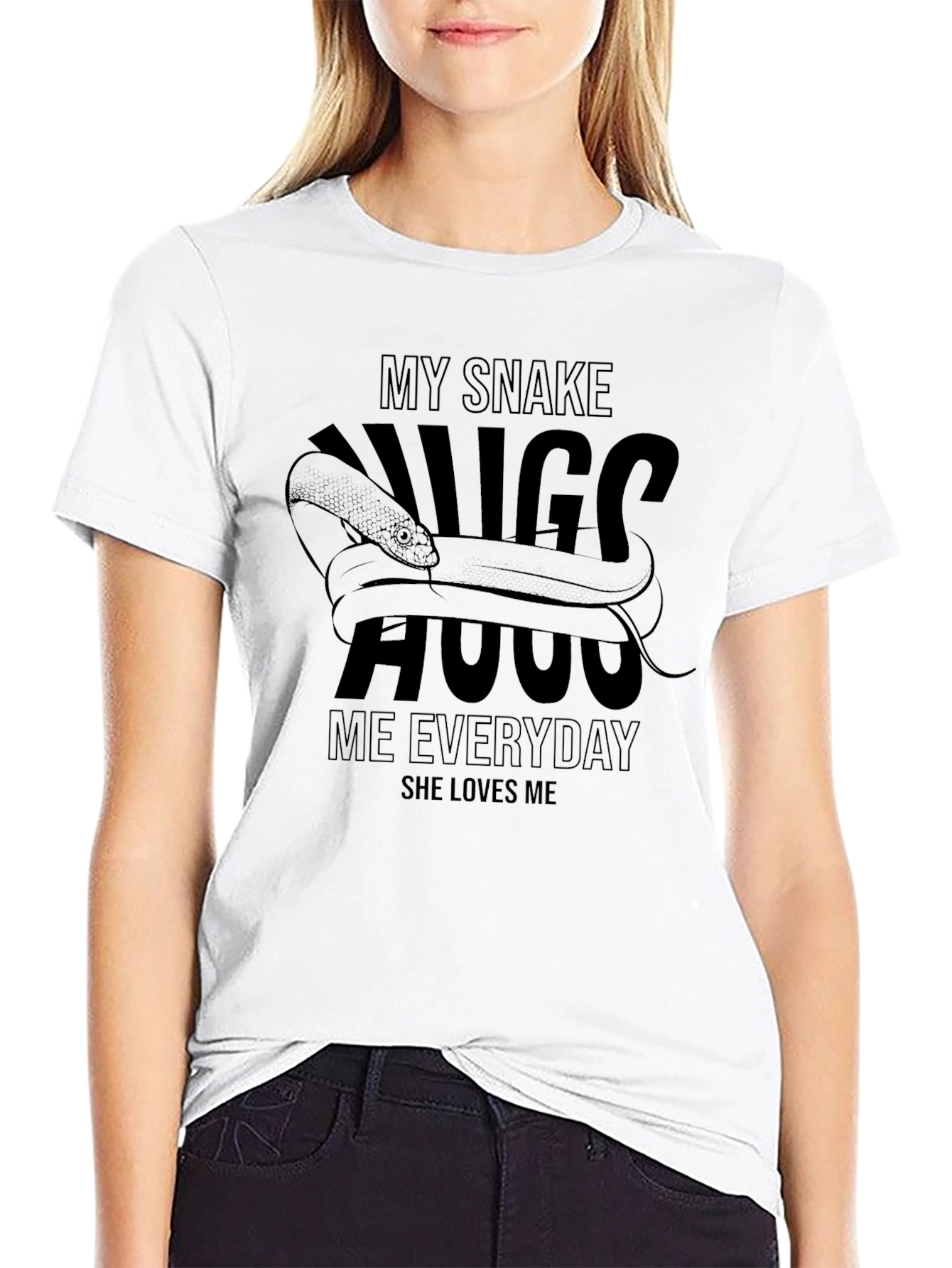 My Snake Hugs Me T-Shirt - Unique Graphic Tee