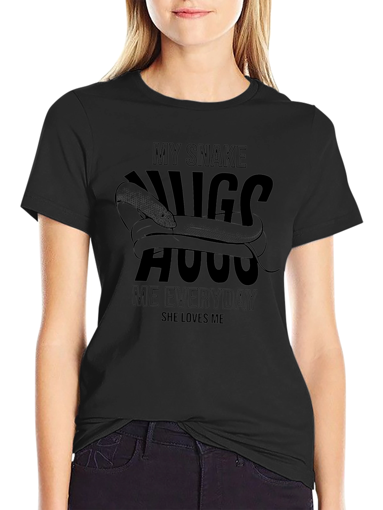 My Snake Hugs Me T-Shirt - Unique Graphic Tee