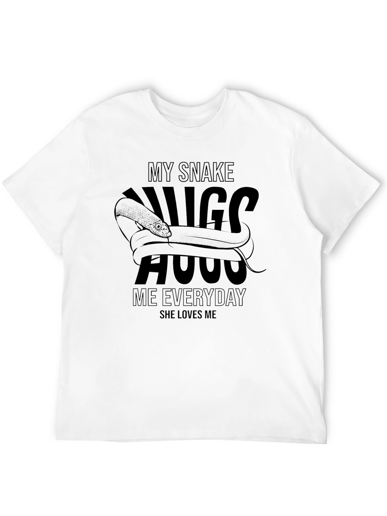 My Snake Hugs Me T-Shirt - Unique Graphic Tee