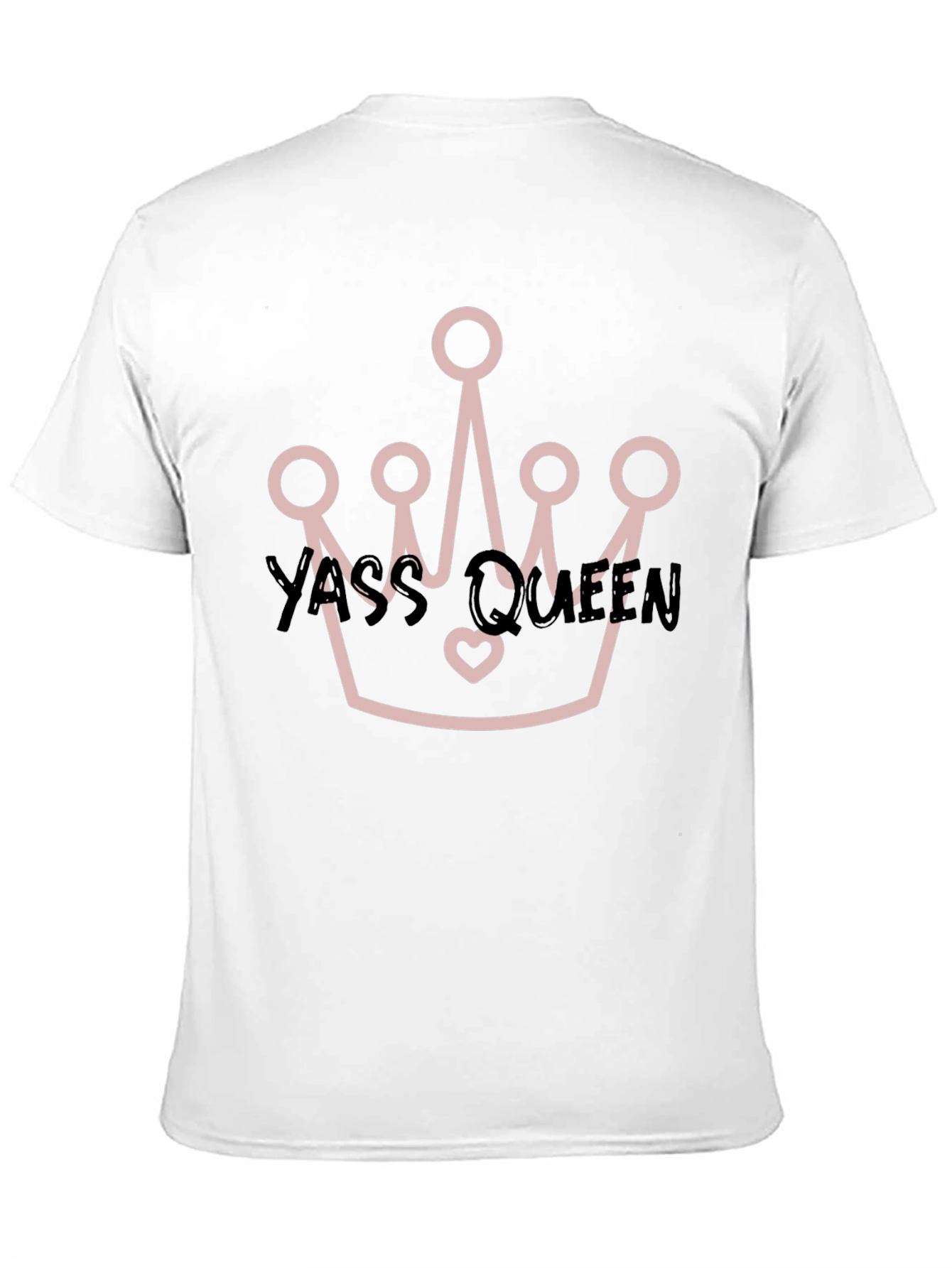 Yass Queen Crown Black T-Shirt