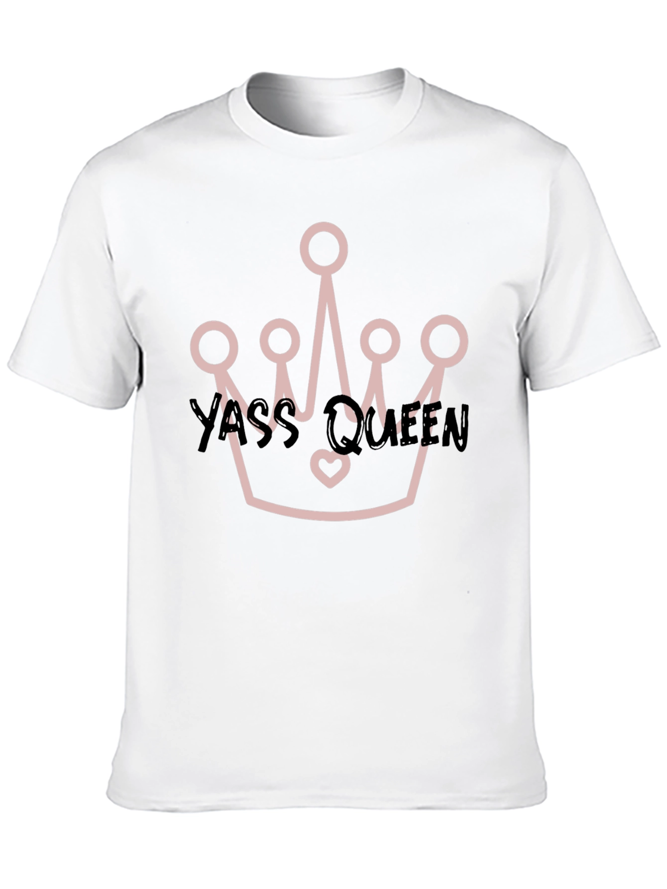 Yass Queen Crown Black T-Shirt