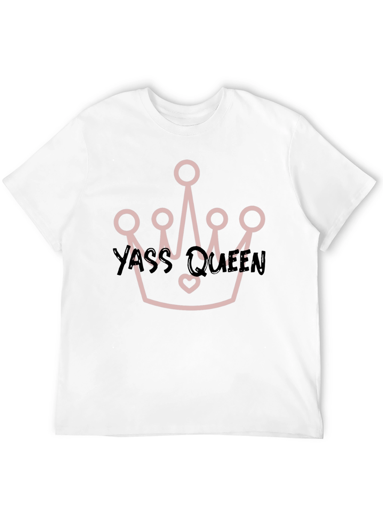 Yass Queen Crown Black T-Shirt