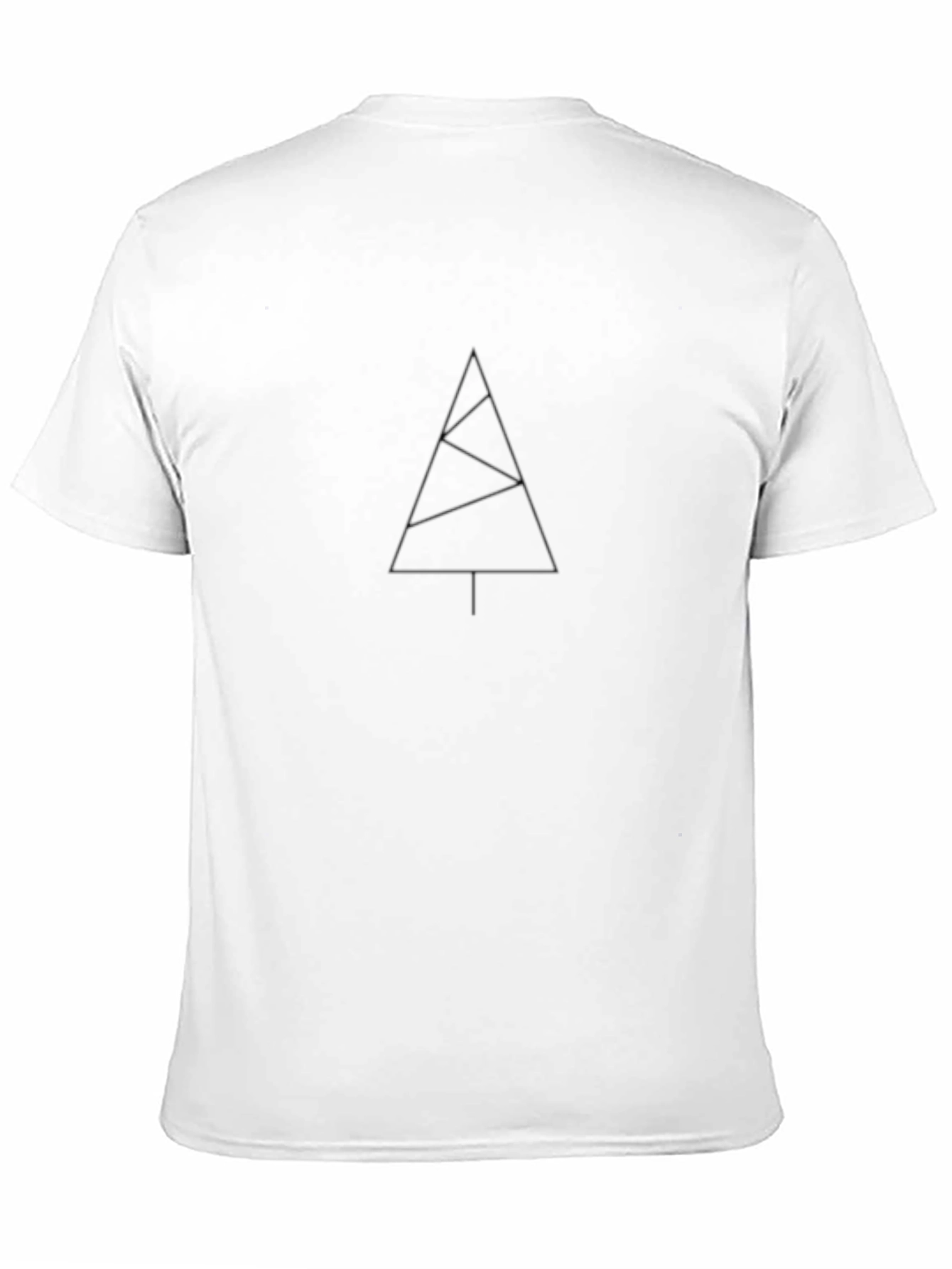Modern Minimalist Tree Graphic T-Shirt - Black