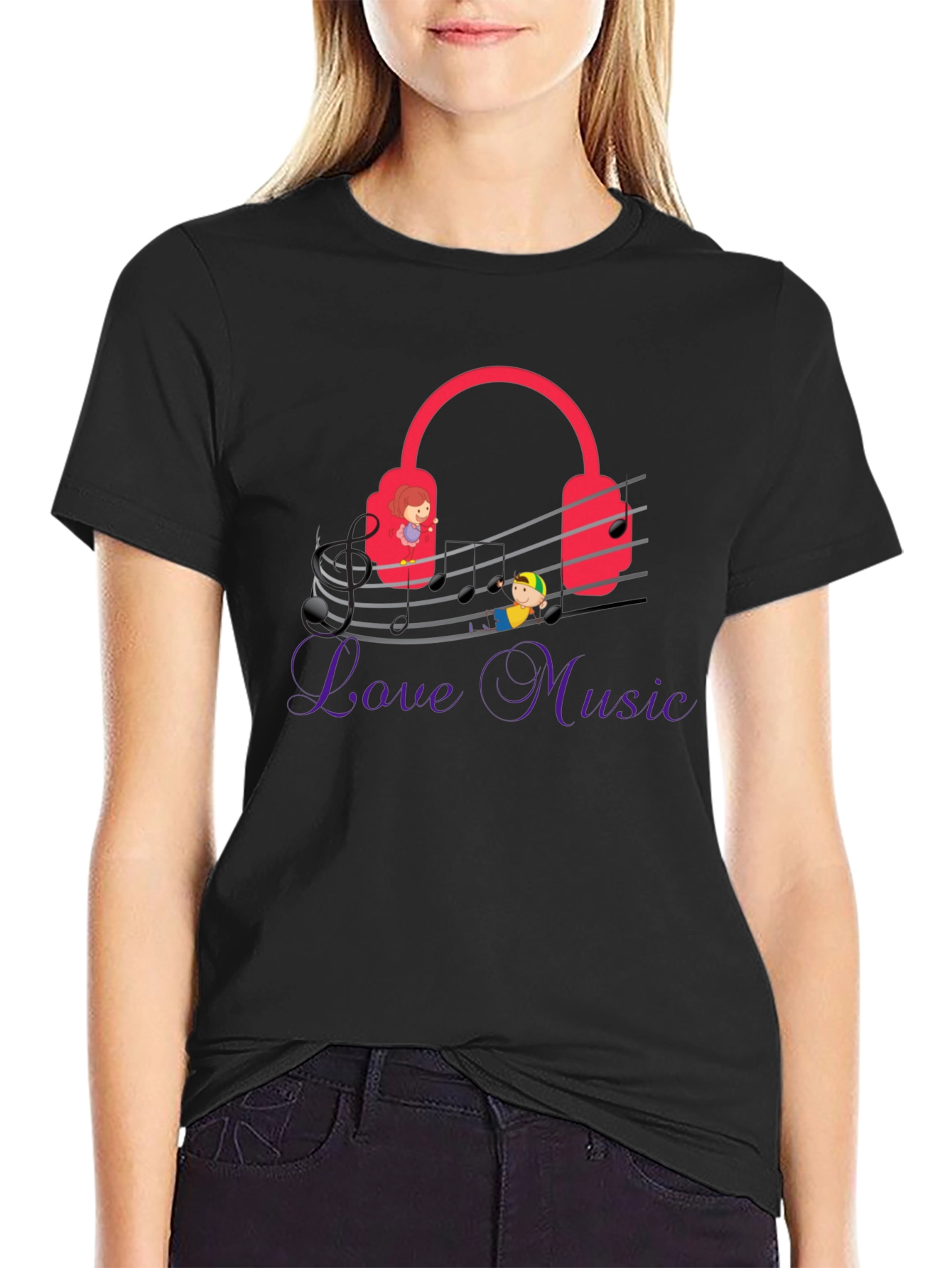 Love Music Graphic Tee - Quirky Musician T-Shirt