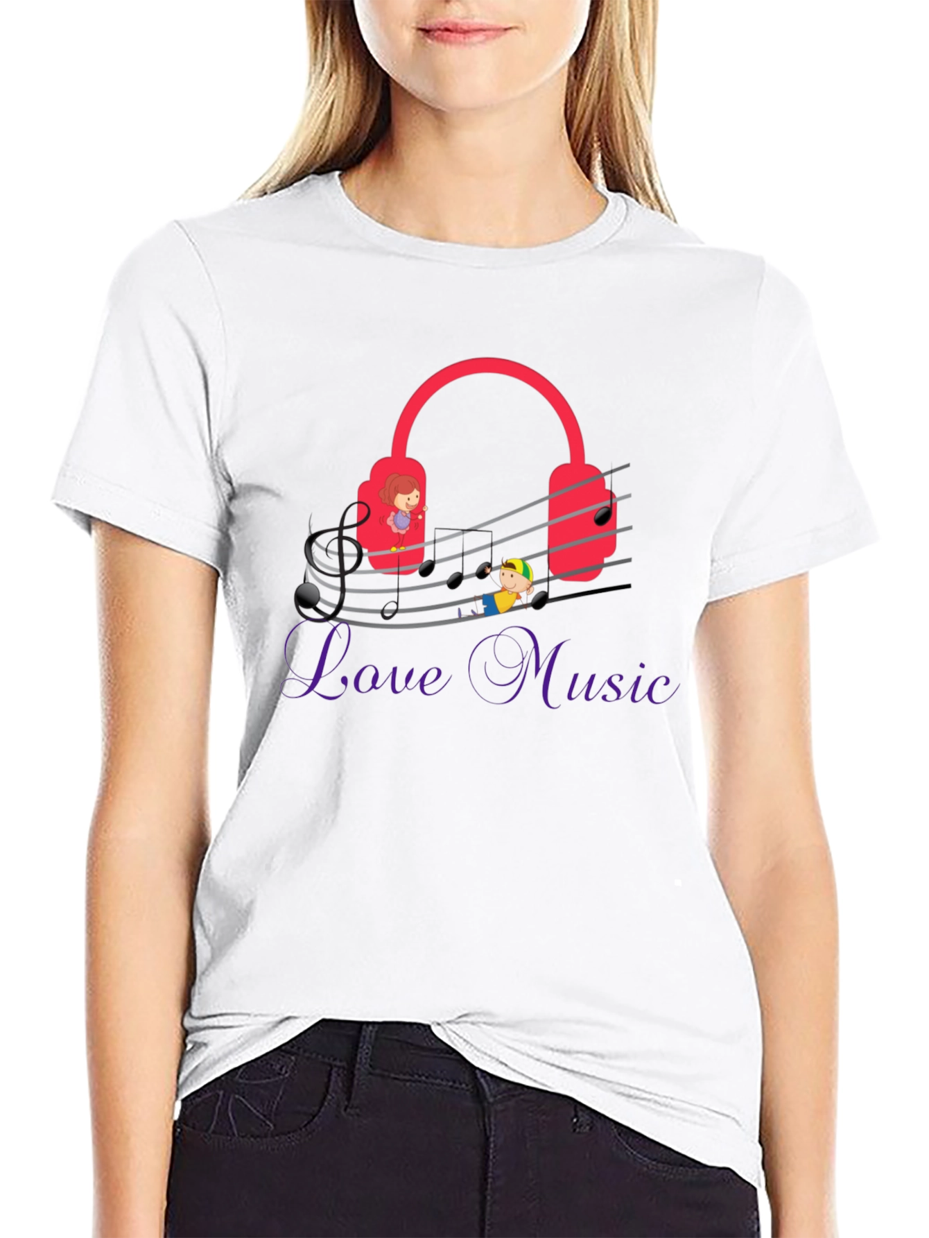 Love Music Graphic Tee - Quirky Musician T-Shirt