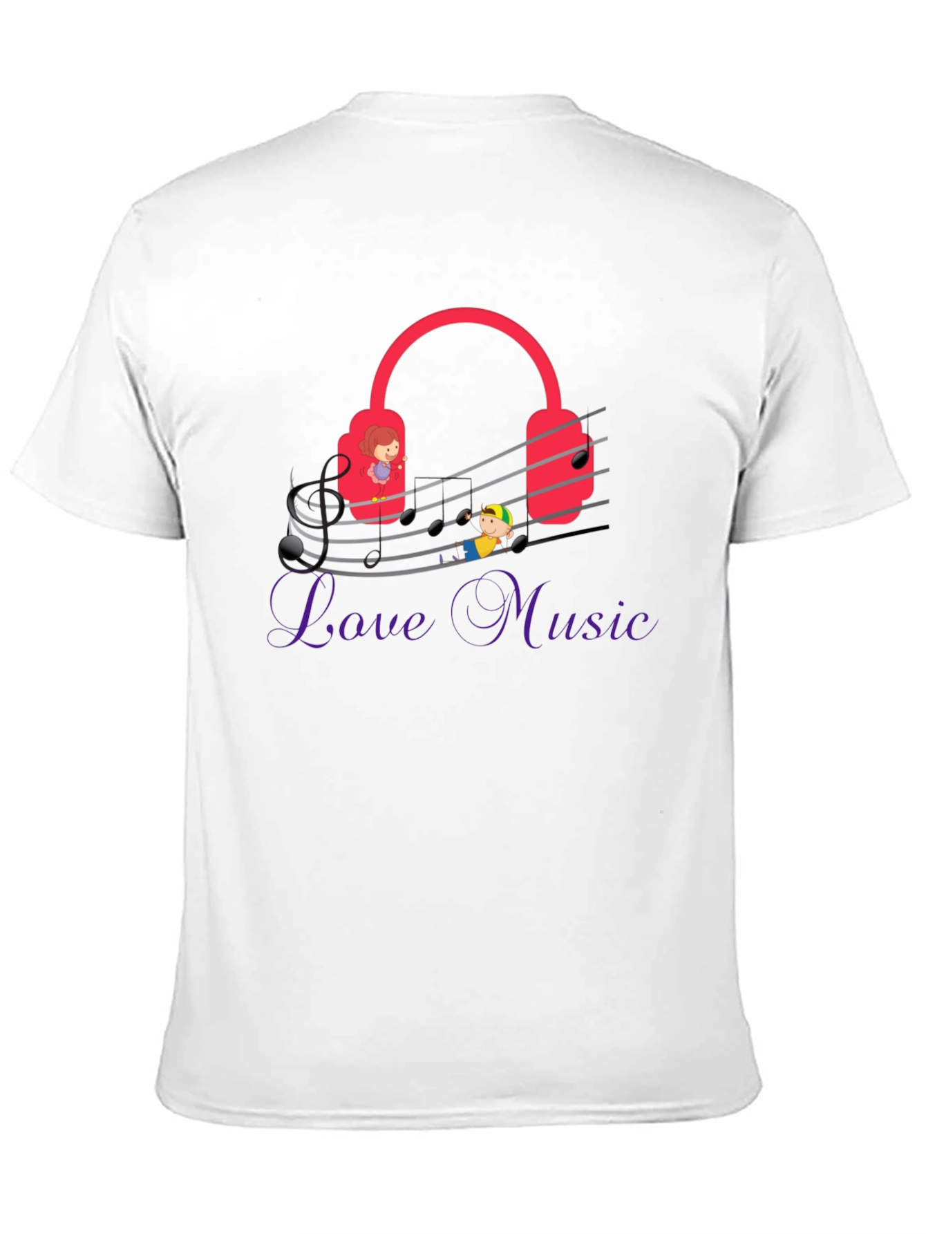 Love Music Graphic Tee - Quirky Musician T-Shirt