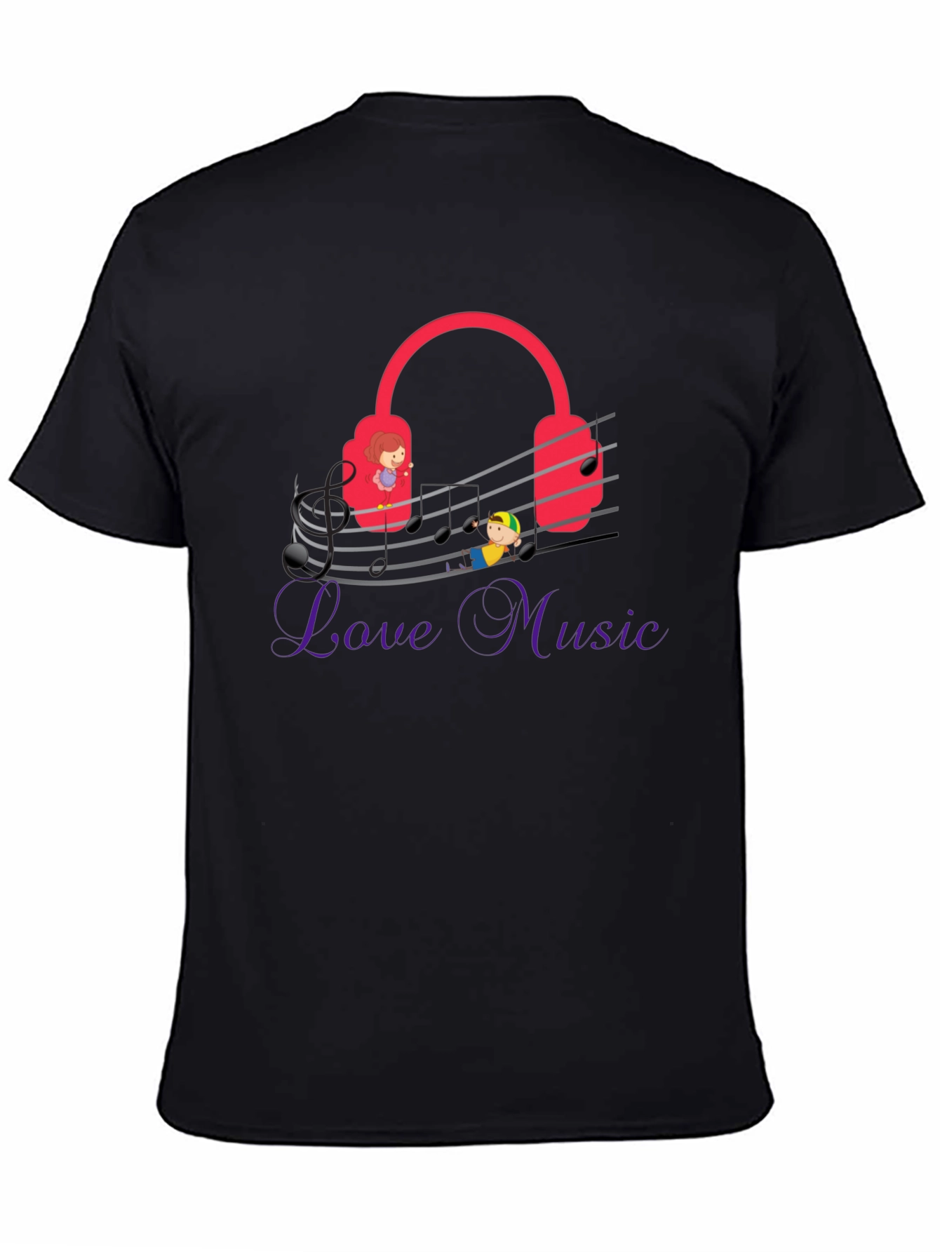 Love Music Graphic Tee - Quirky Musician T-Shirt