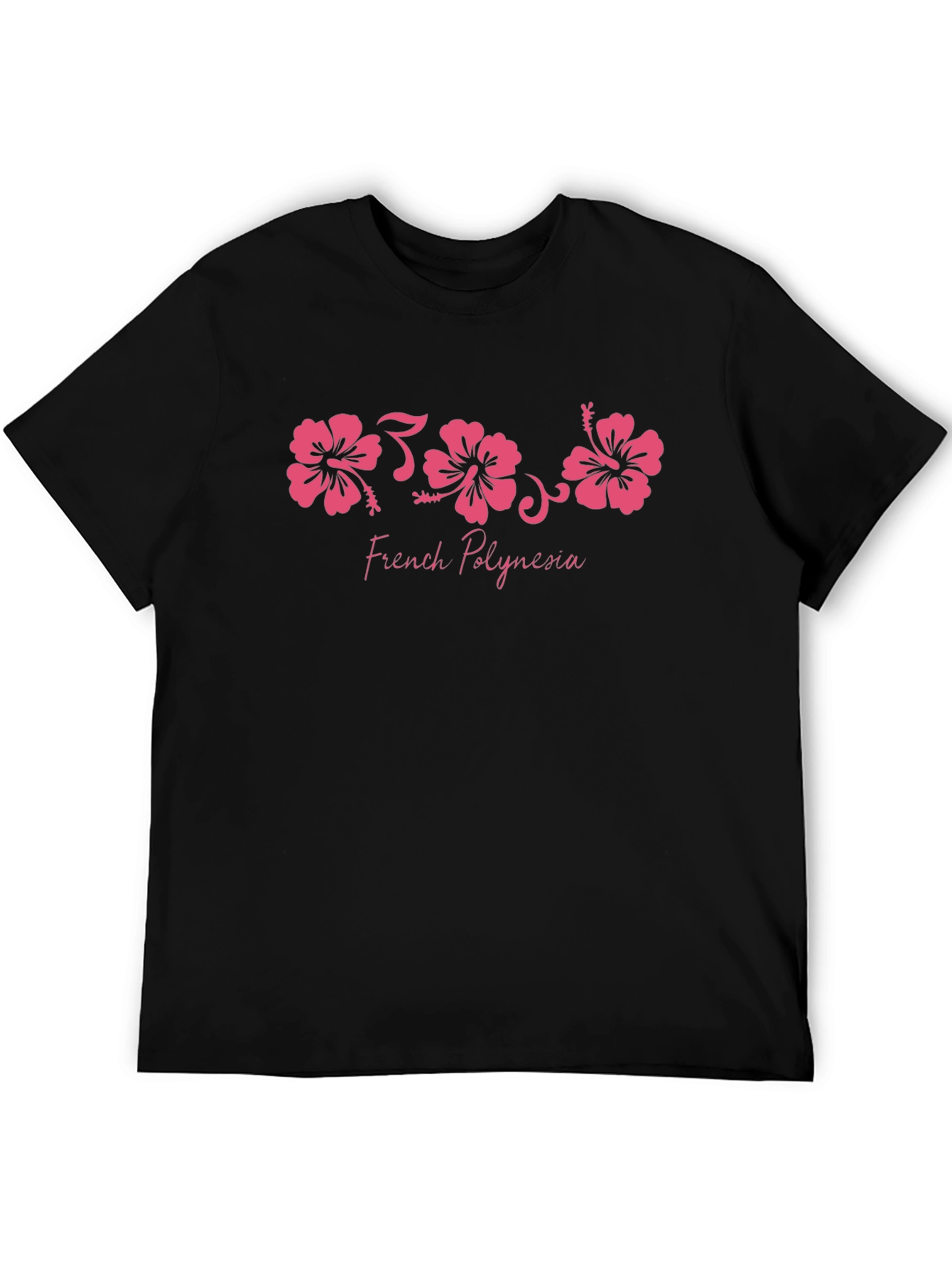 French Polynesia Hibiscus Graphic T-Shirt