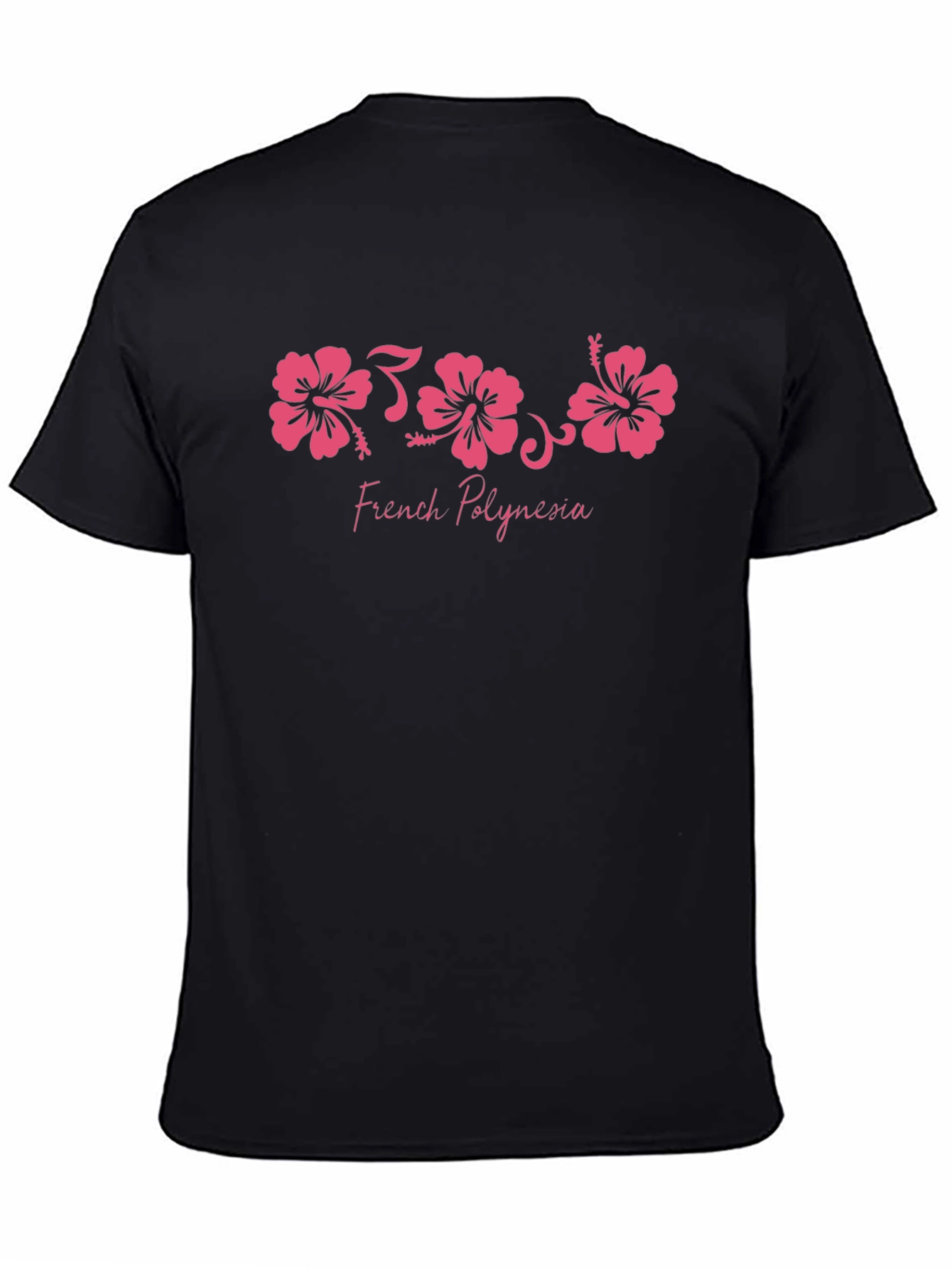 French Polynesia Hibiscus Graphic T-Shirt