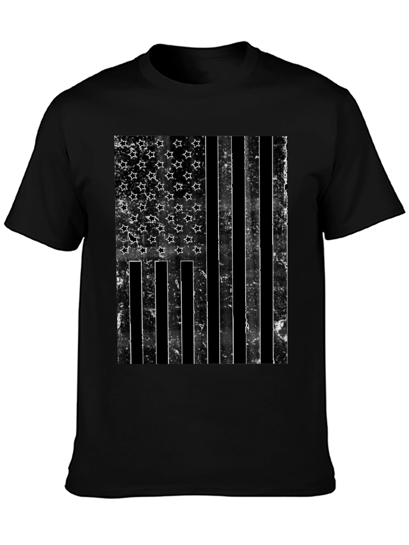 Distressed American Flag Graphic T-Shirt