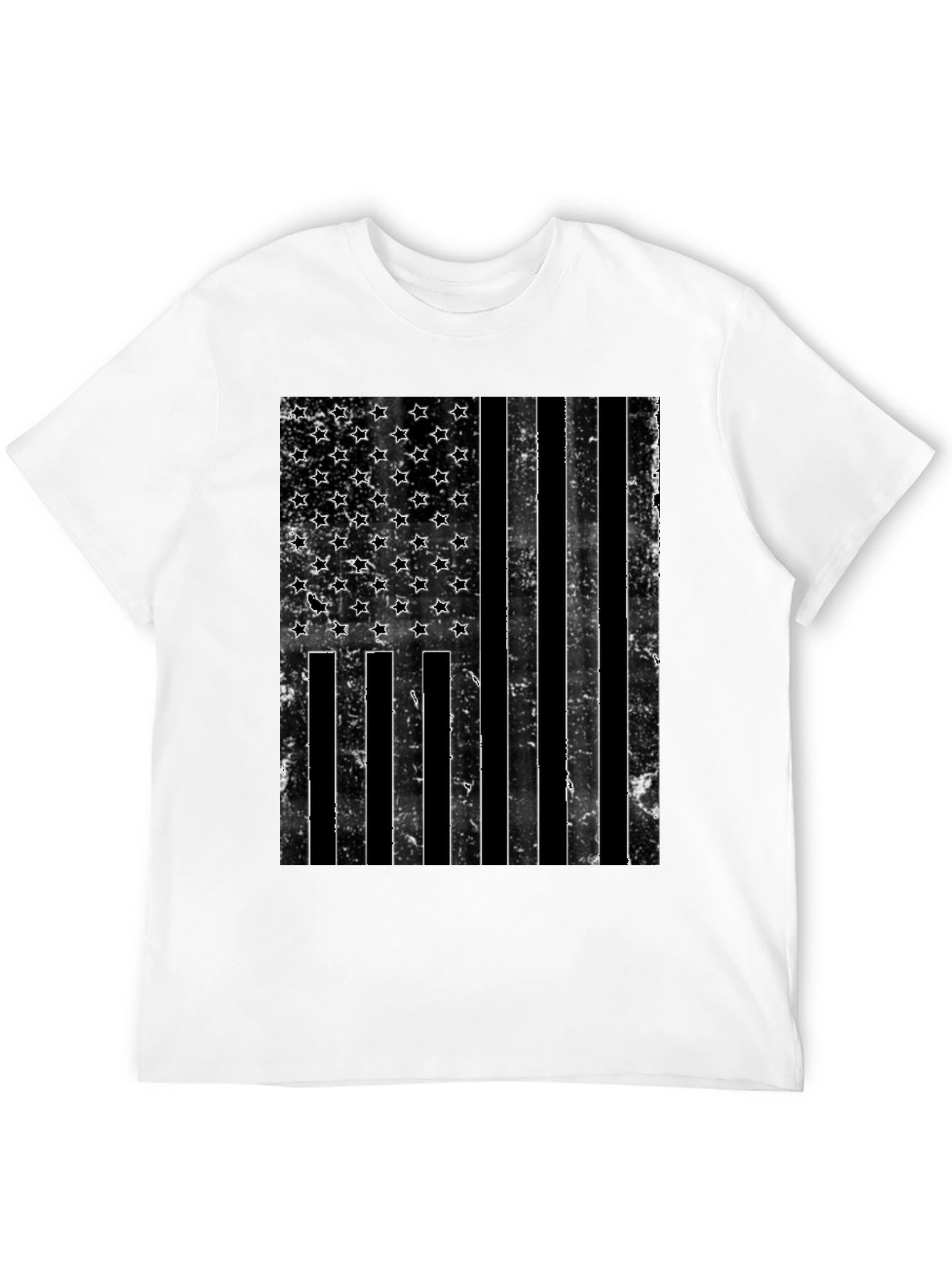 Distressed American Flag Graphic T-Shirt