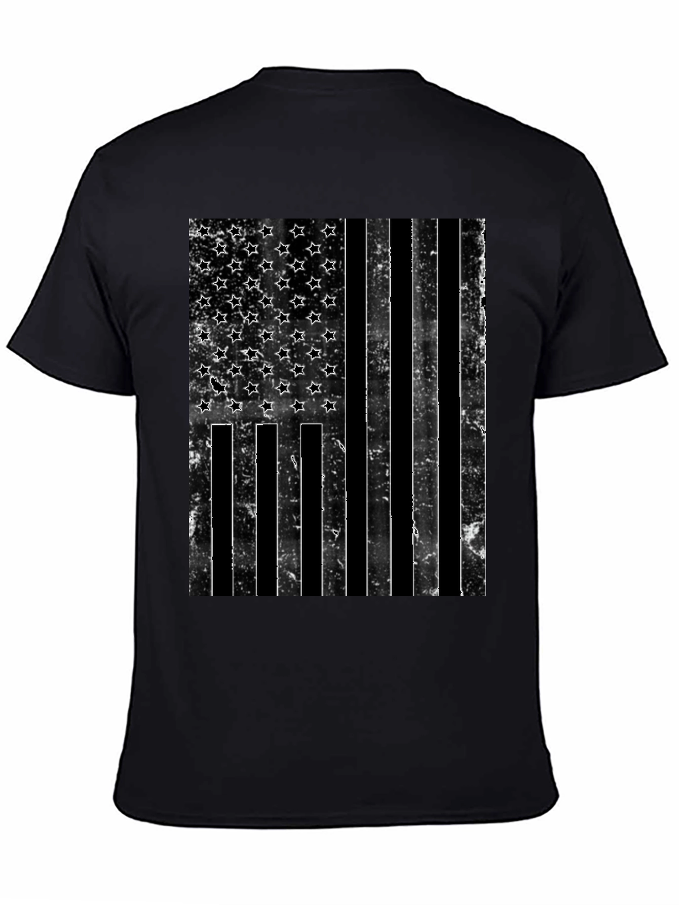 Distressed American Flag Graphic T-Shirt