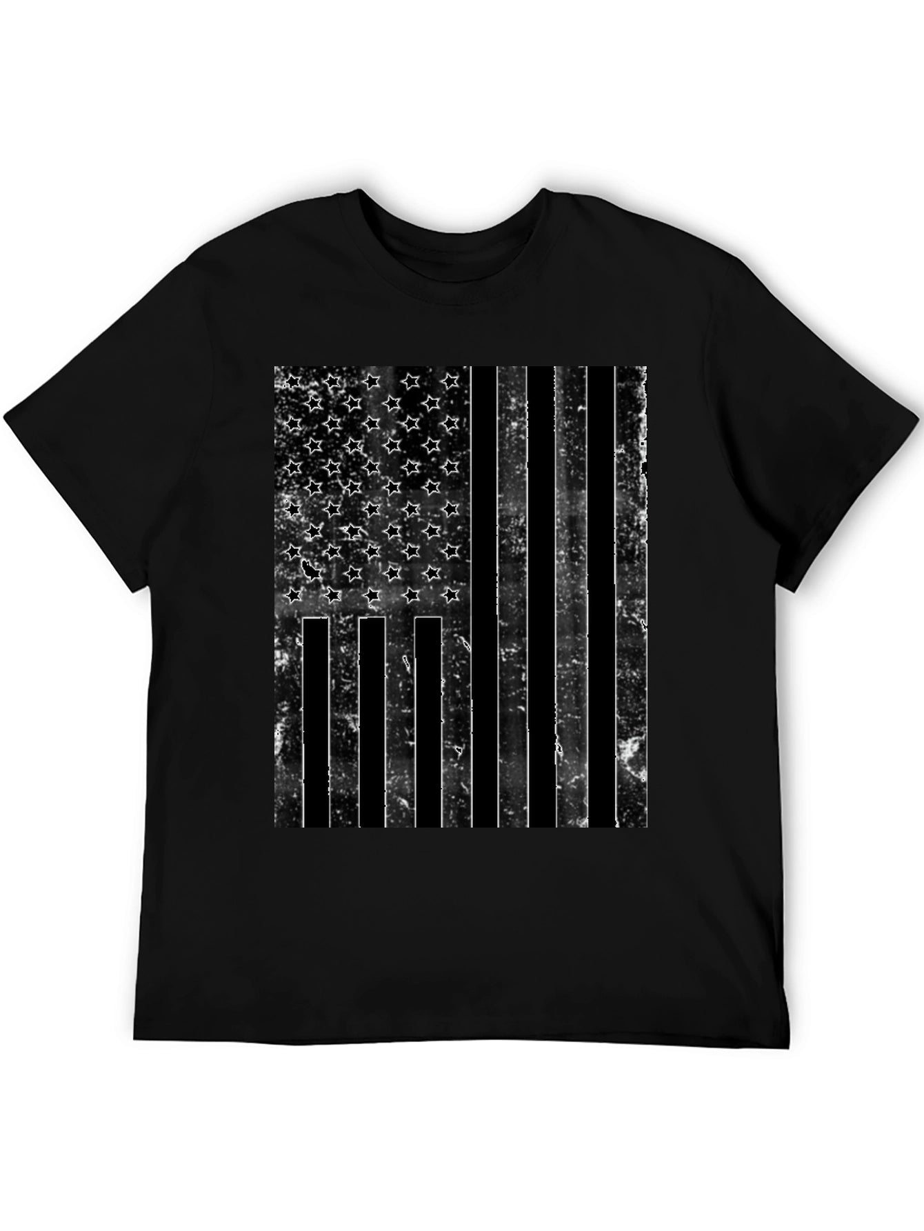 Distressed American Flag Graphic T-Shirt