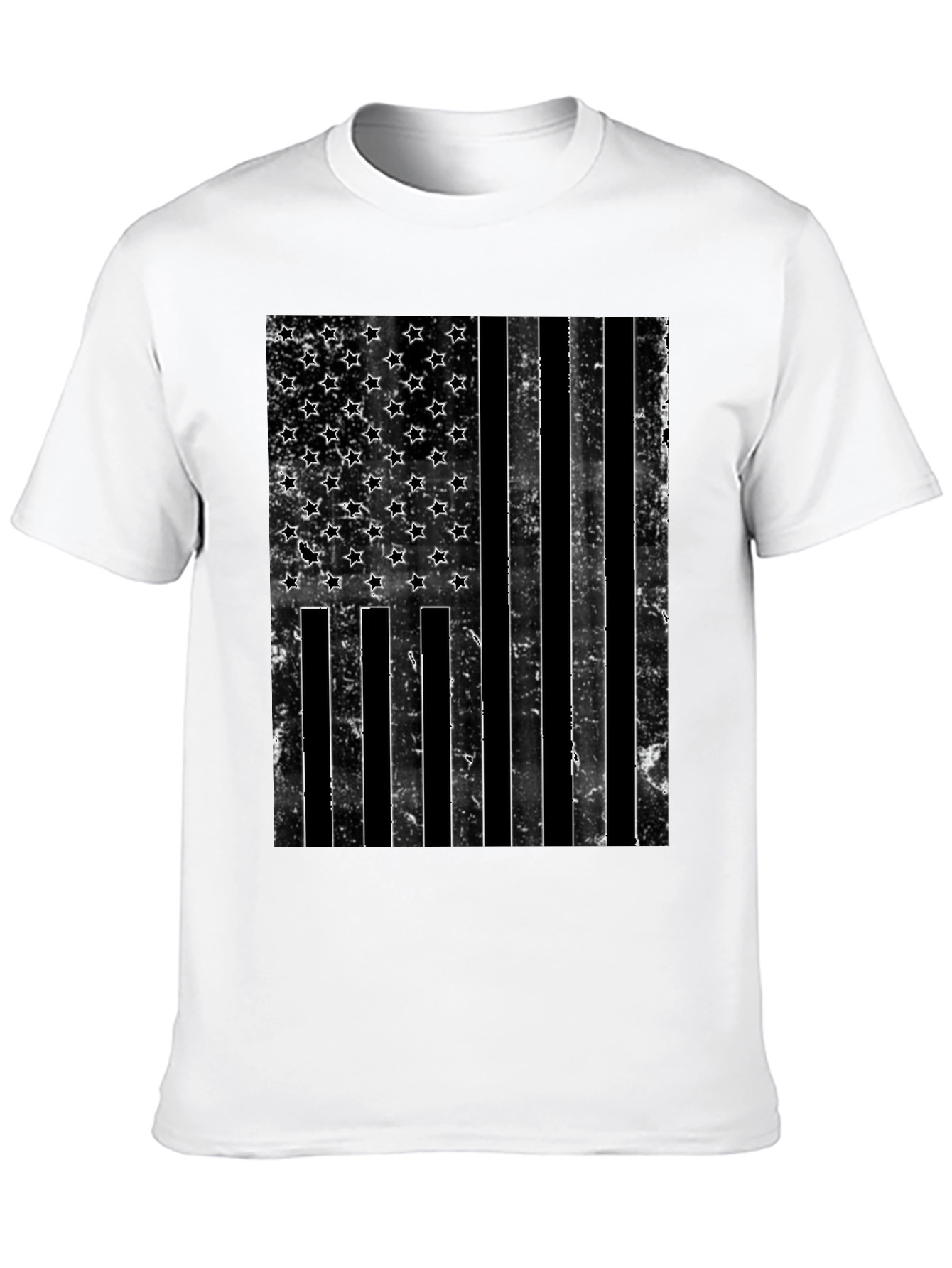 Distressed American Flag Graphic T-Shirt