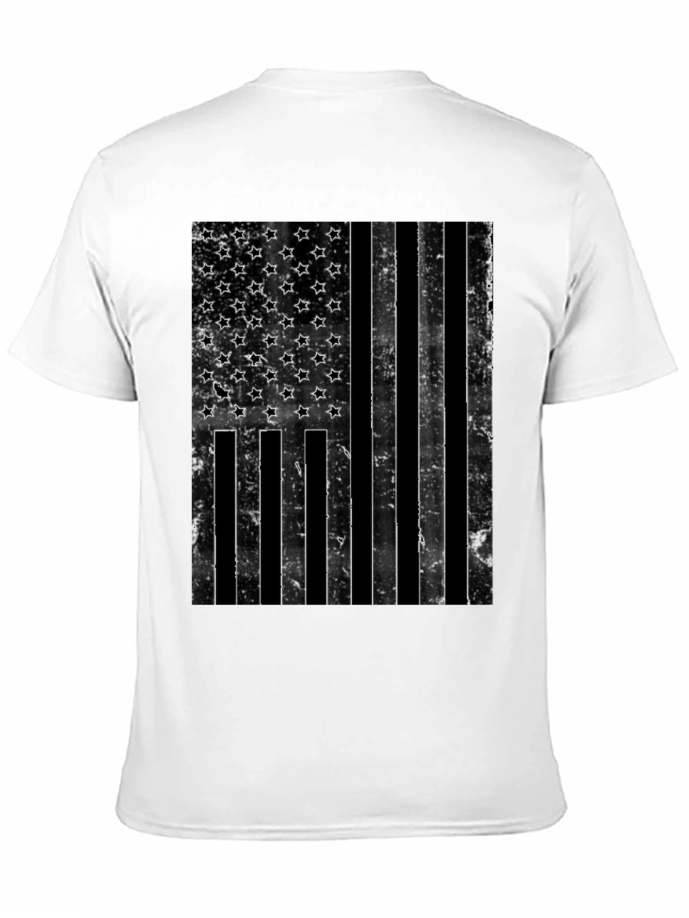 Distressed American Flag Graphic T-Shirt