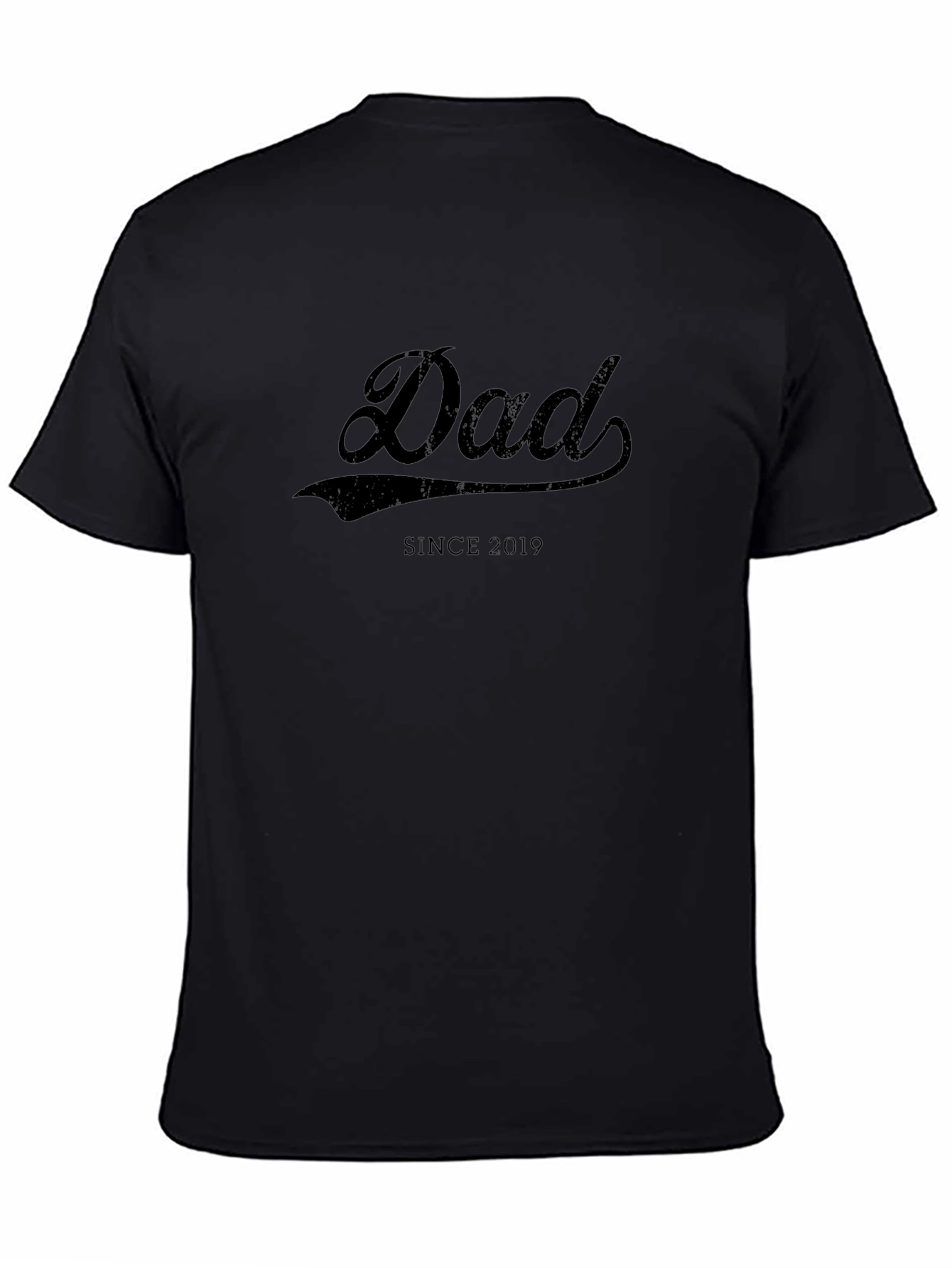 Dad Since 2019 Black T-Shirt