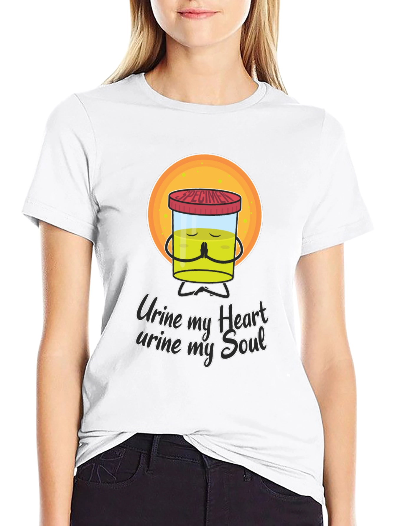 Urine My Heart Funny Graphic Tee