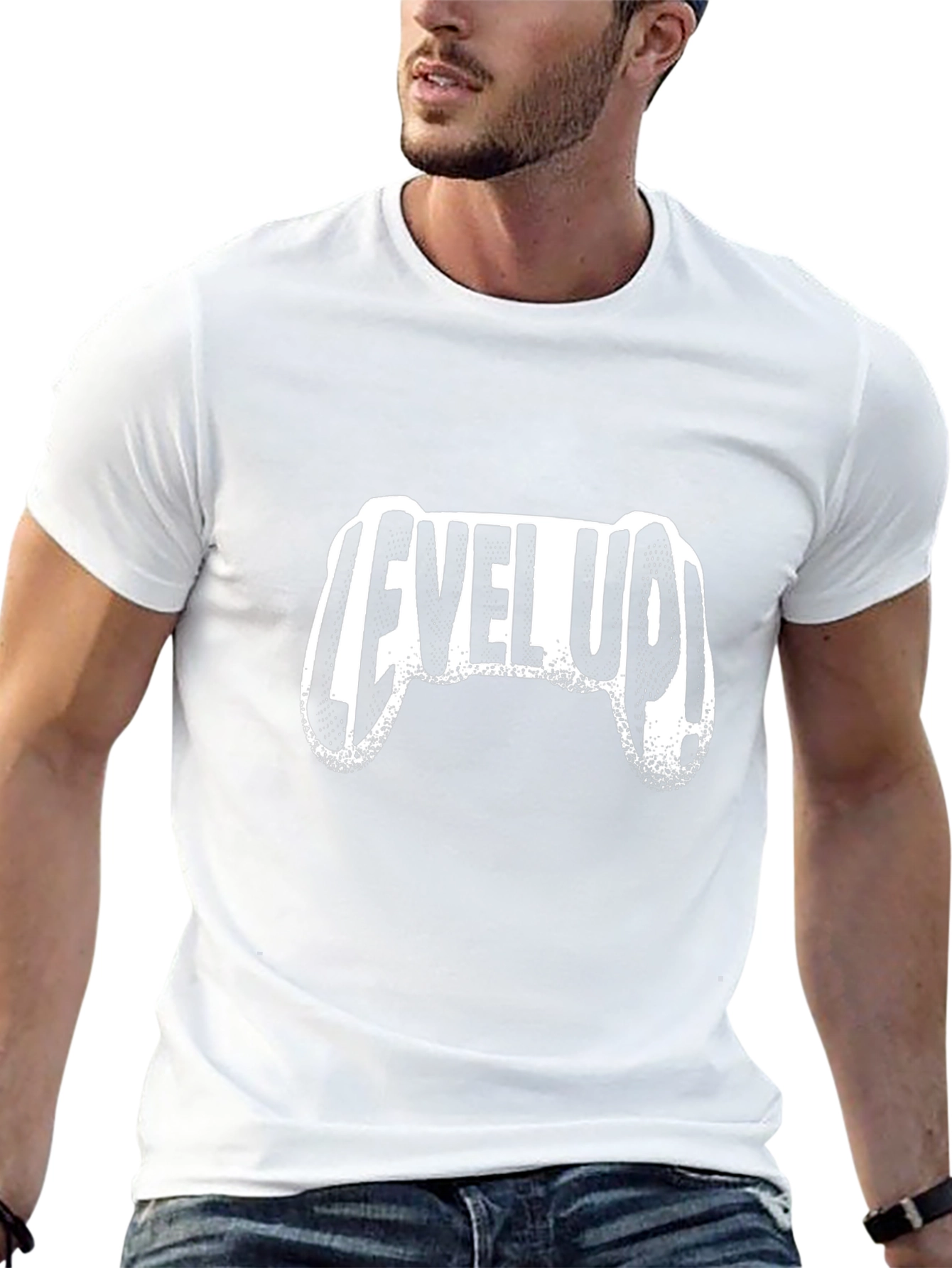 Level Up! Gaming Controller Graphic T-Shirt