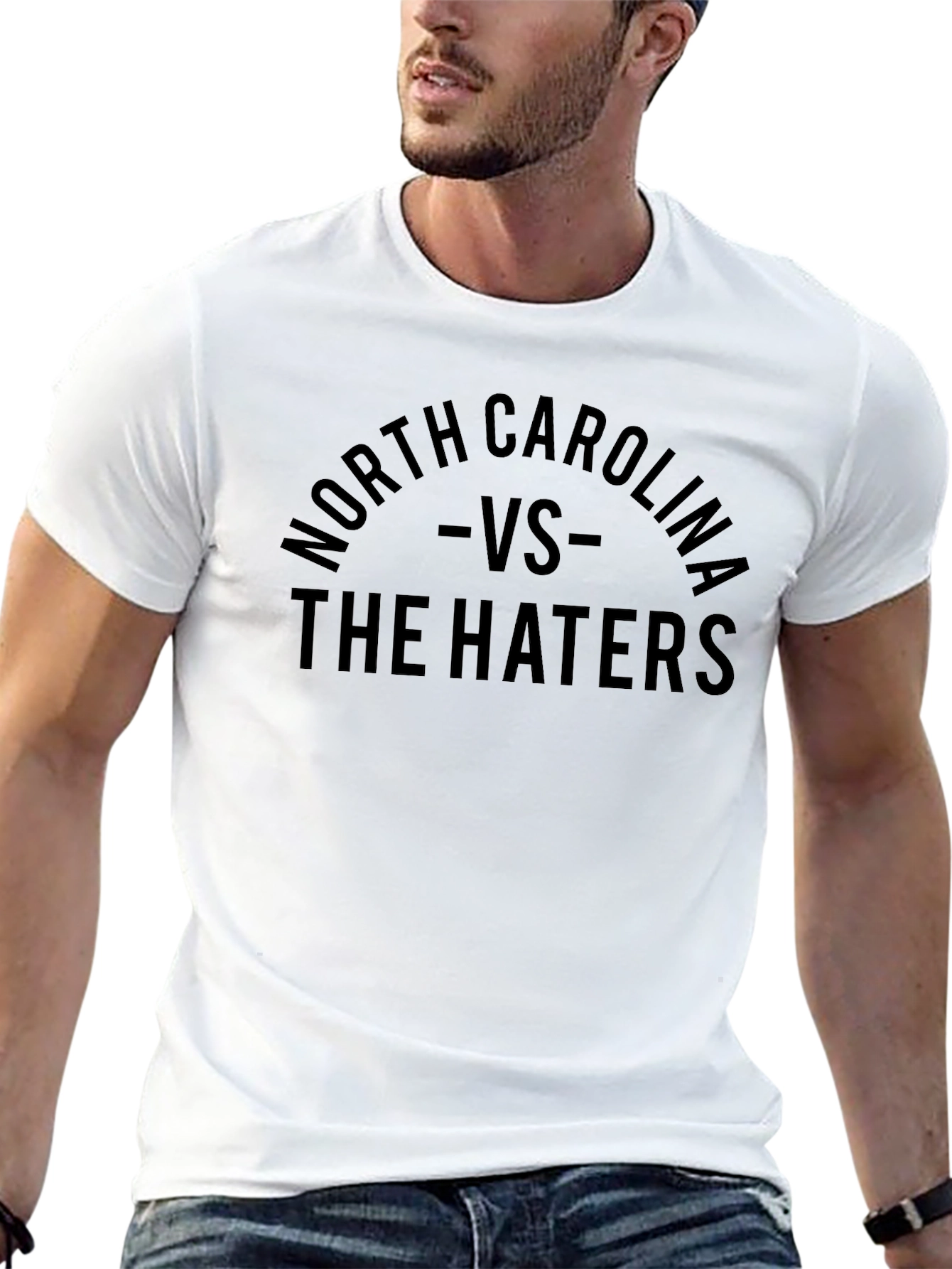 North Carolina VS The Haters Black Graphic T-Shirt