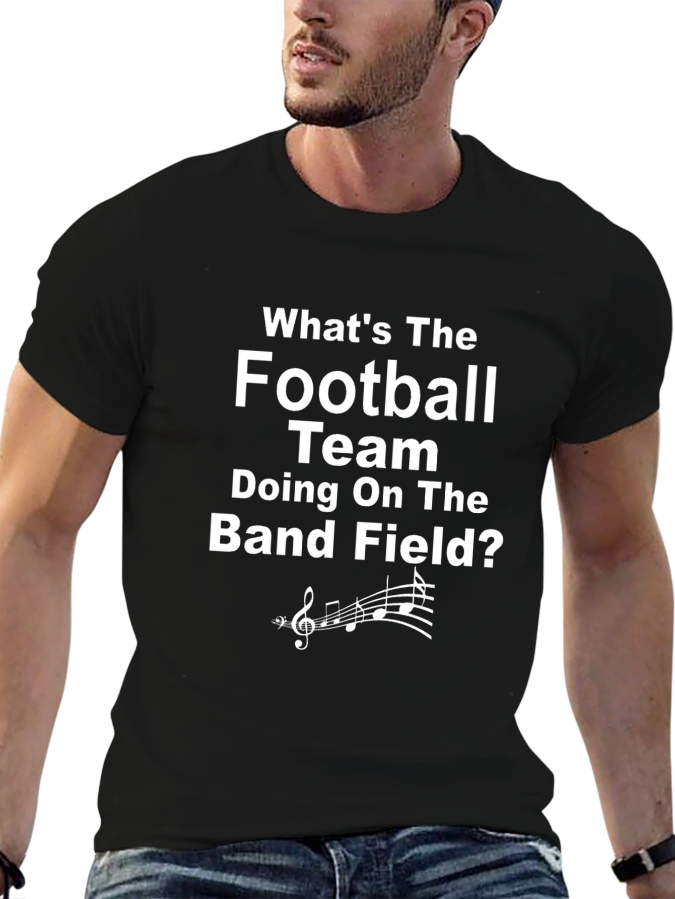 Funny Football Band T-Shirt - Whats the Team Doing?