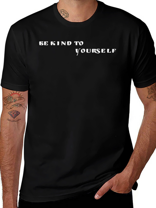 Be Kind To Yourself Black Graphic Tee