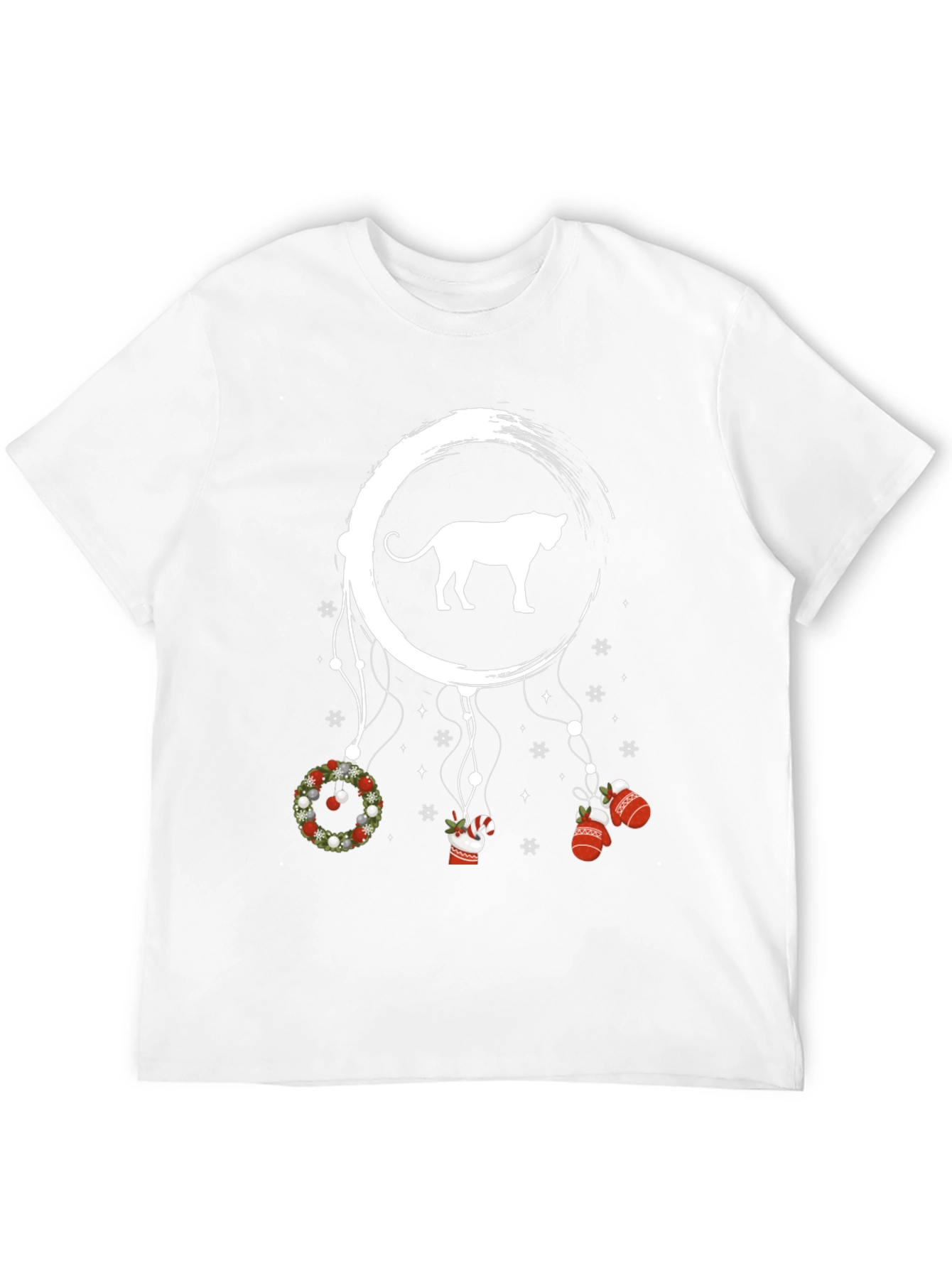 Christmas Cat Dreamcatcher Graphic Tee