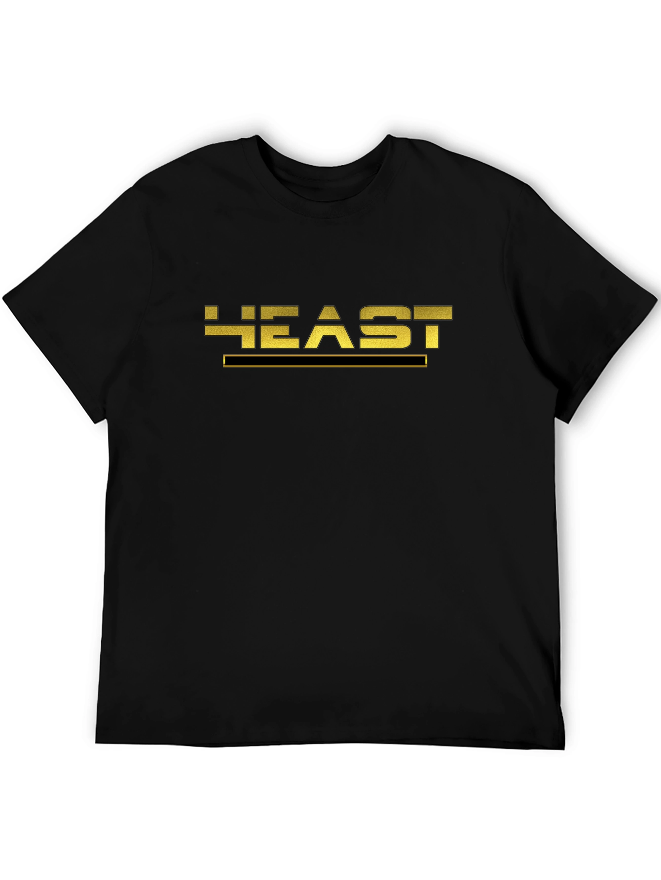 Golden Heast Graphic Black T-Shirt