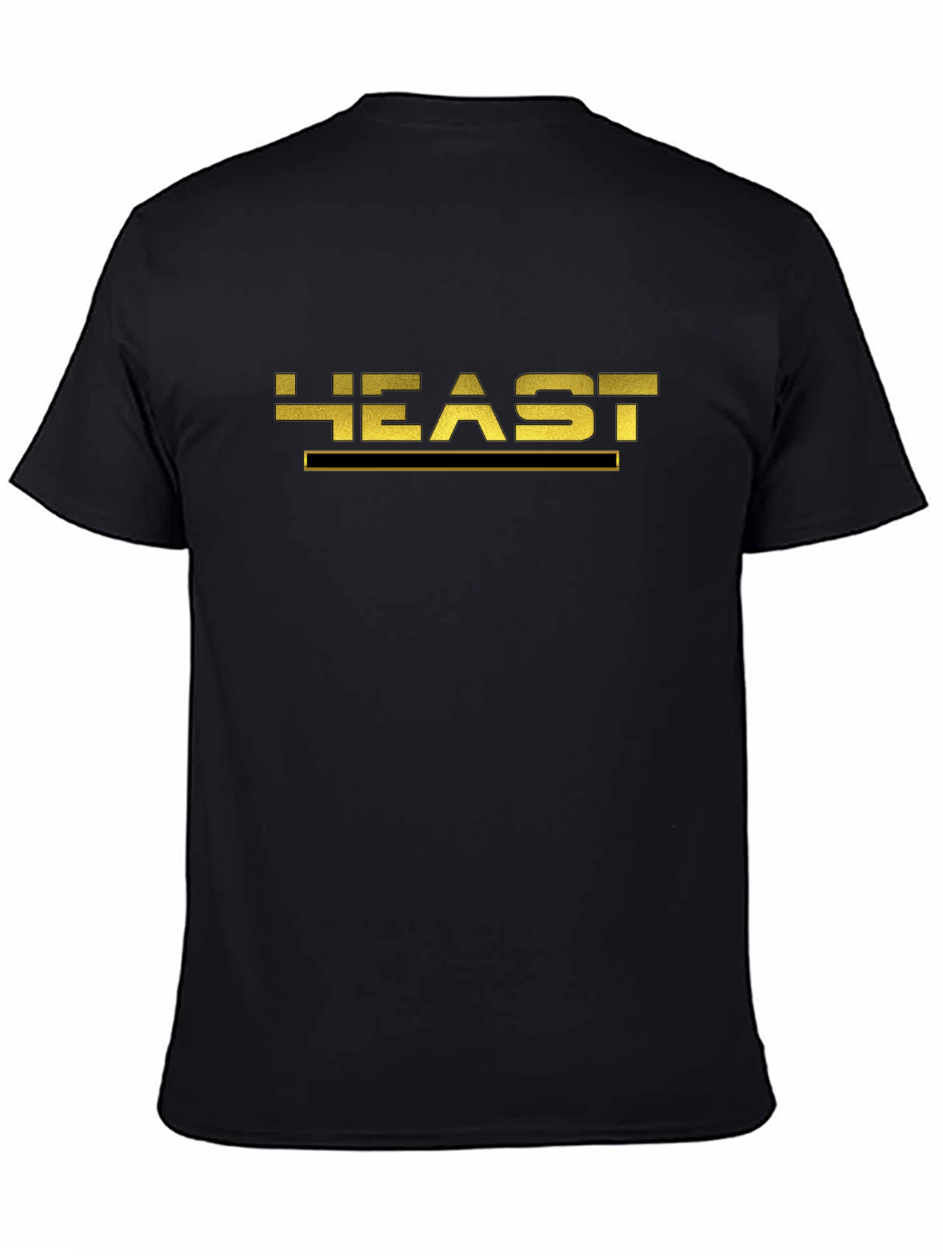 Golden Heast Graphic Black T-Shirt