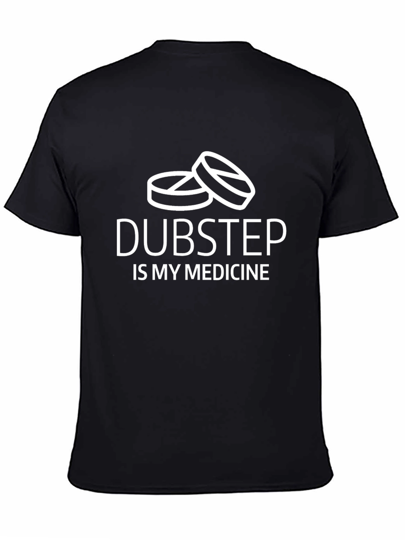 Dubstep is My Medicine Black T-Shirt