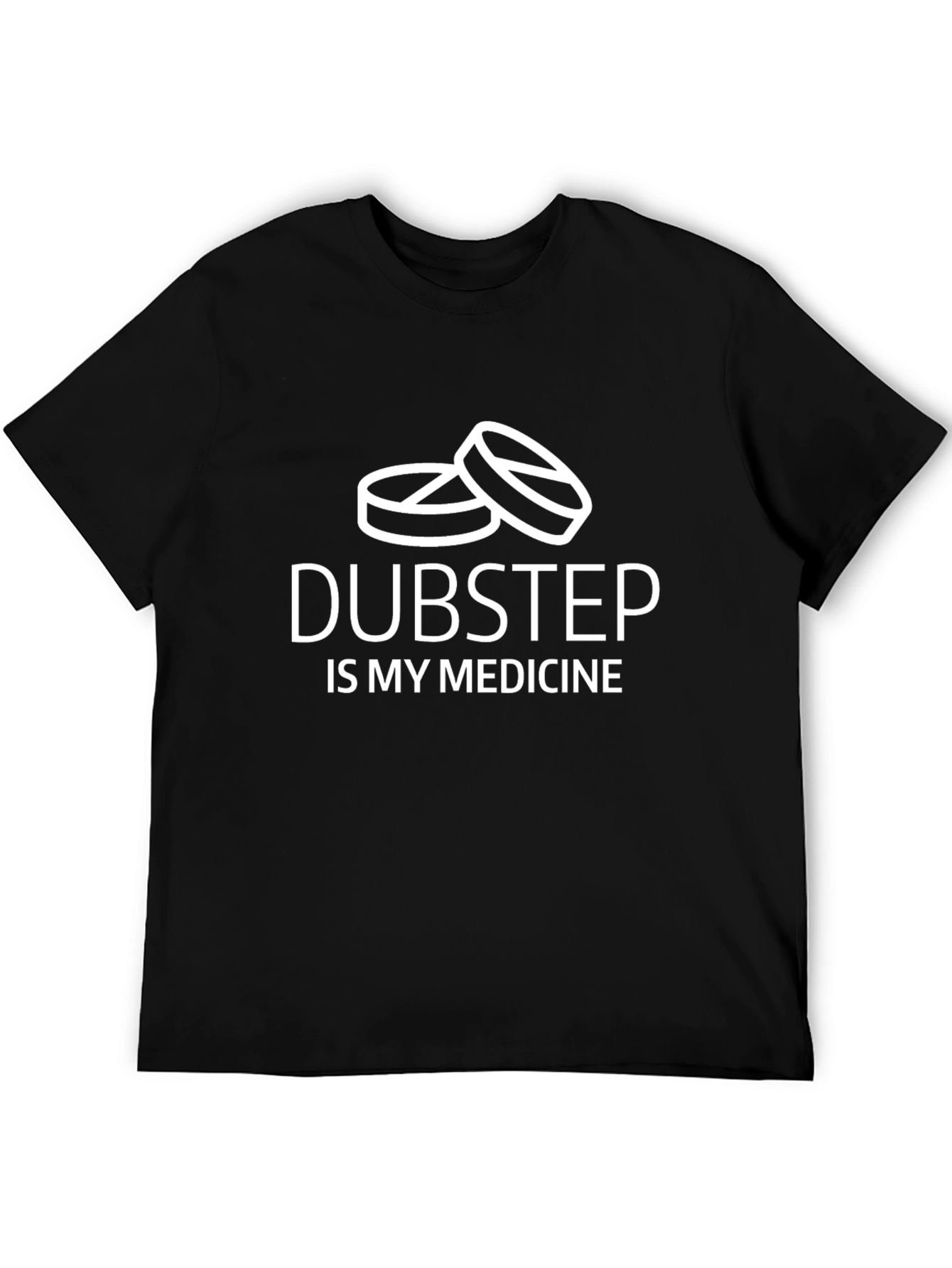 Dubstep is My Medicine Black T-Shirt