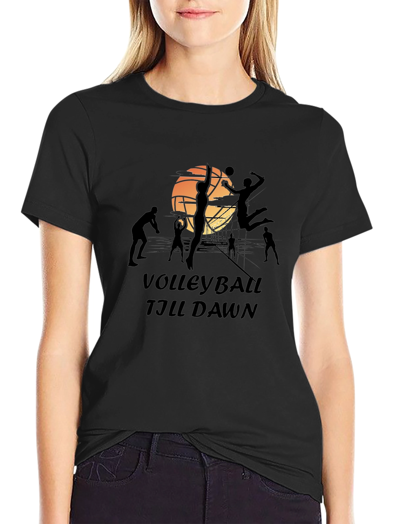 Volleyball Till Dawn Graphic Tee