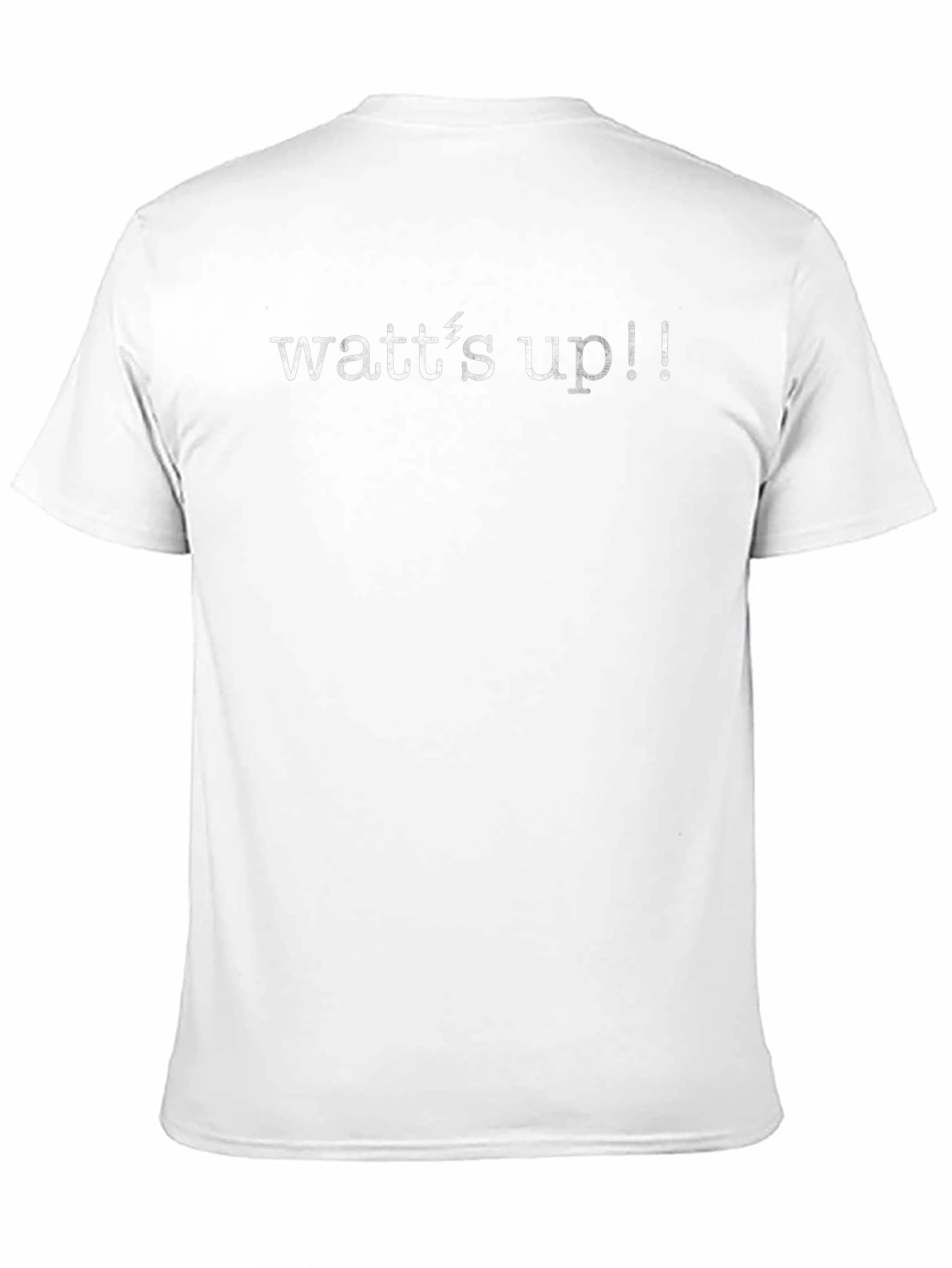 Watts Up! Mens Black Graphic Tee