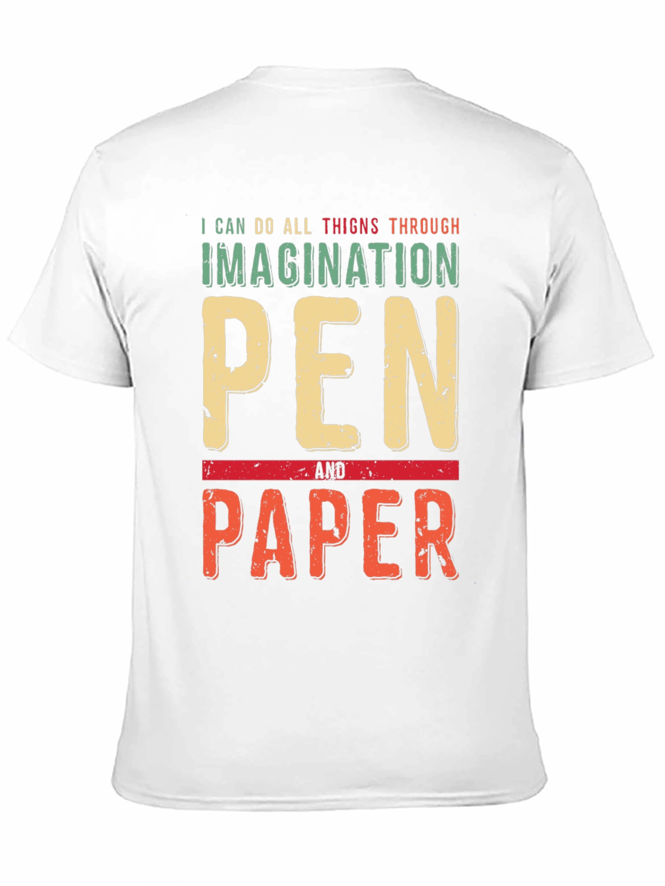 Imagination Pen and Paper Graphic T-Shirt
