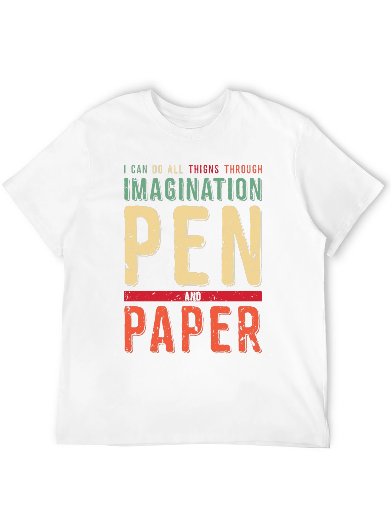 Imagination Pen and Paper Graphic T-Shirt