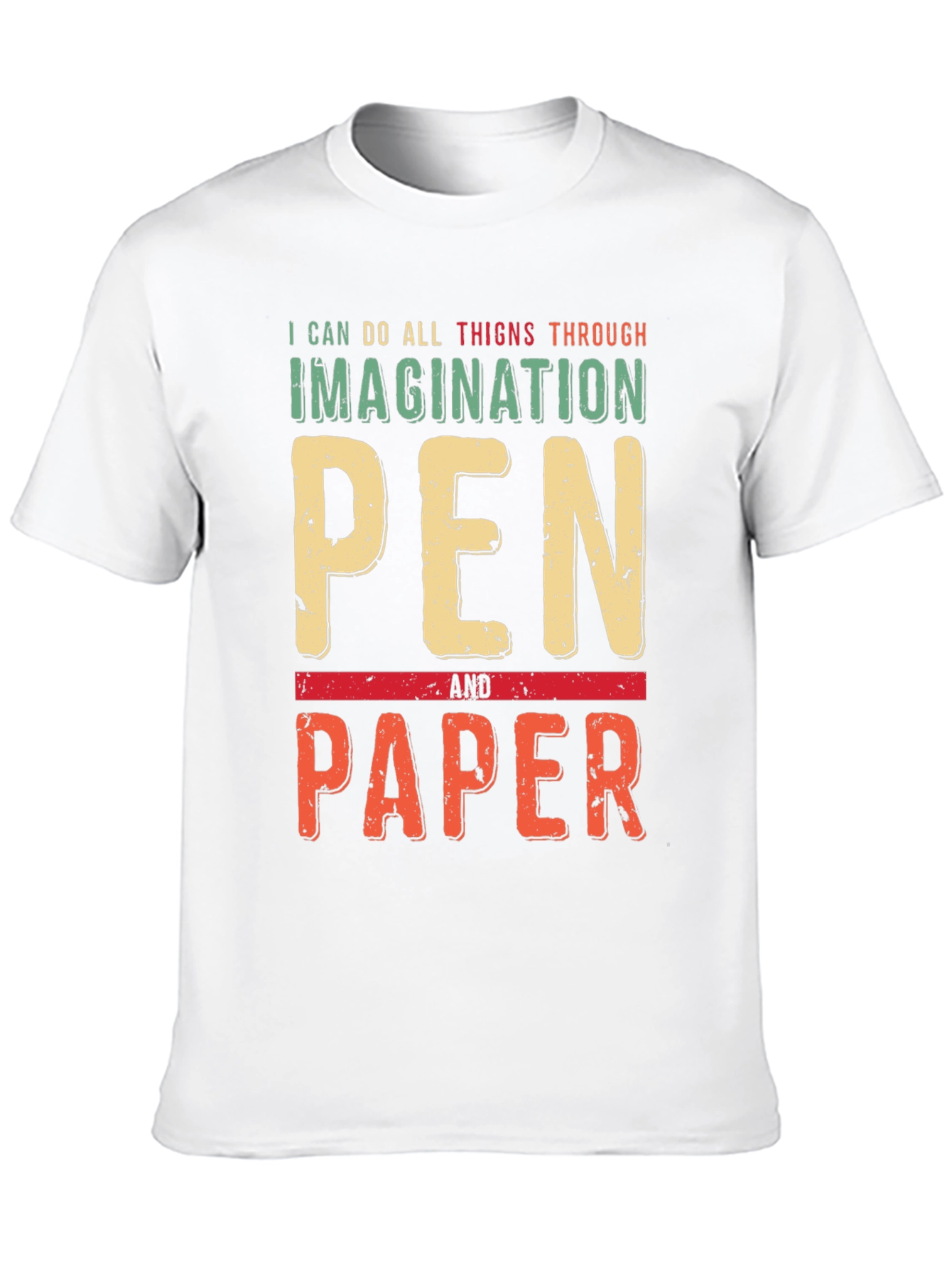 Imagination Pen and Paper Graphic T-Shirt
