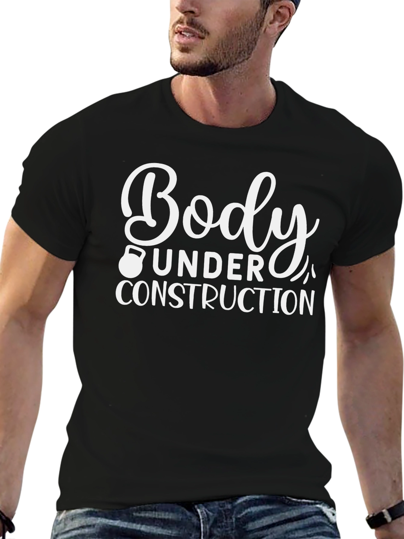Body Under Construction Black T-Shirt